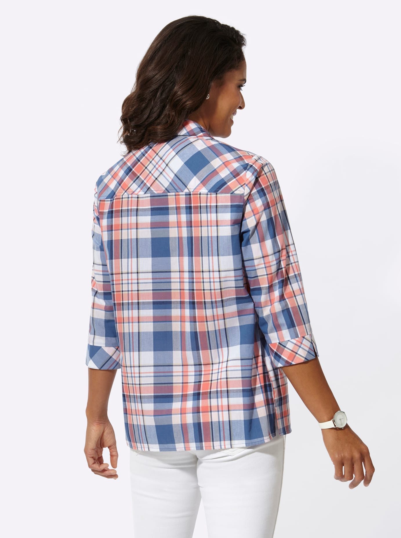 Casual Looks Geruite blouse