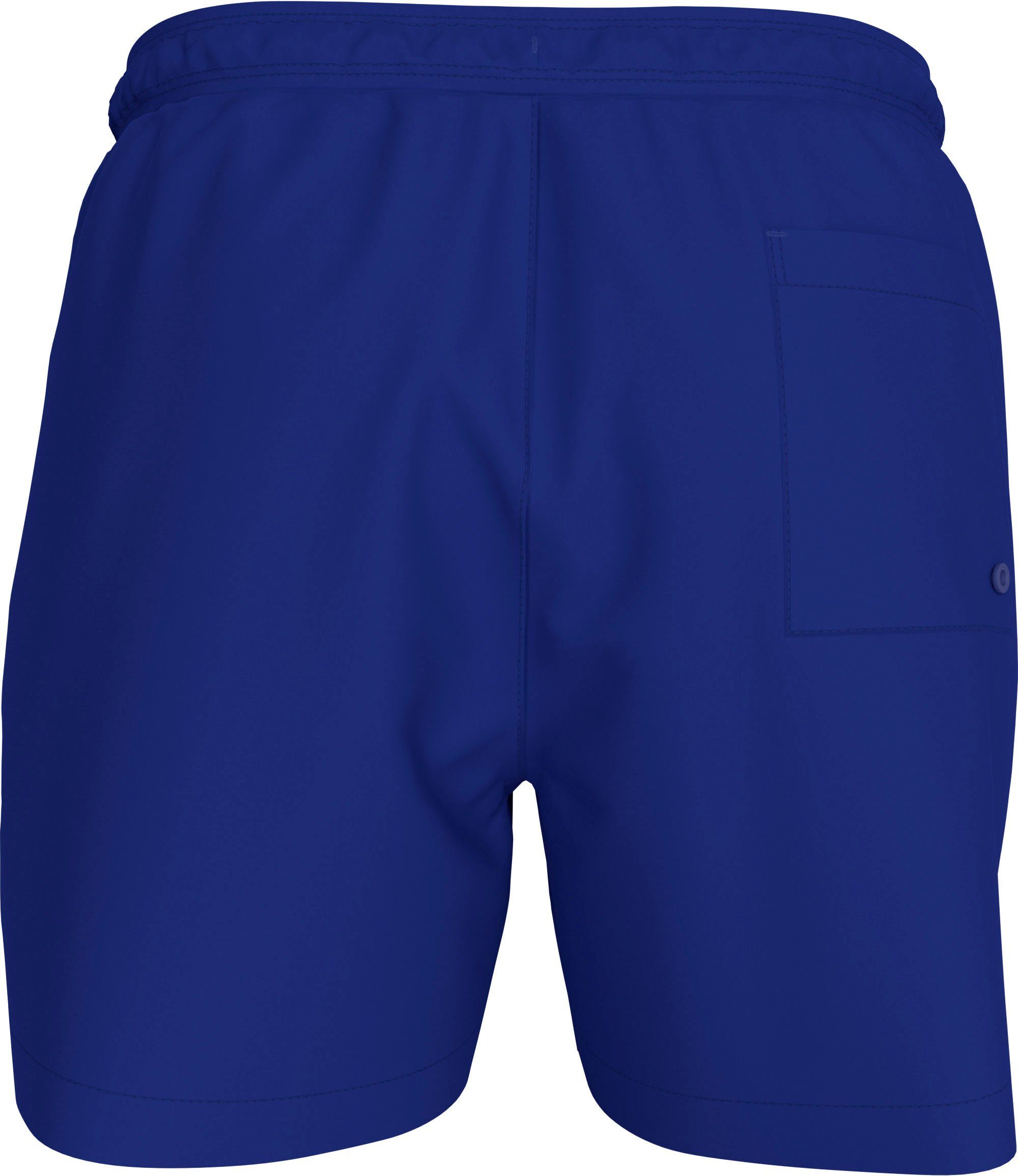 Calvin Klein Swimwear Zwemshort MEDIUM DRAWSTRING met contrasterende logo-opdruk op de pijp