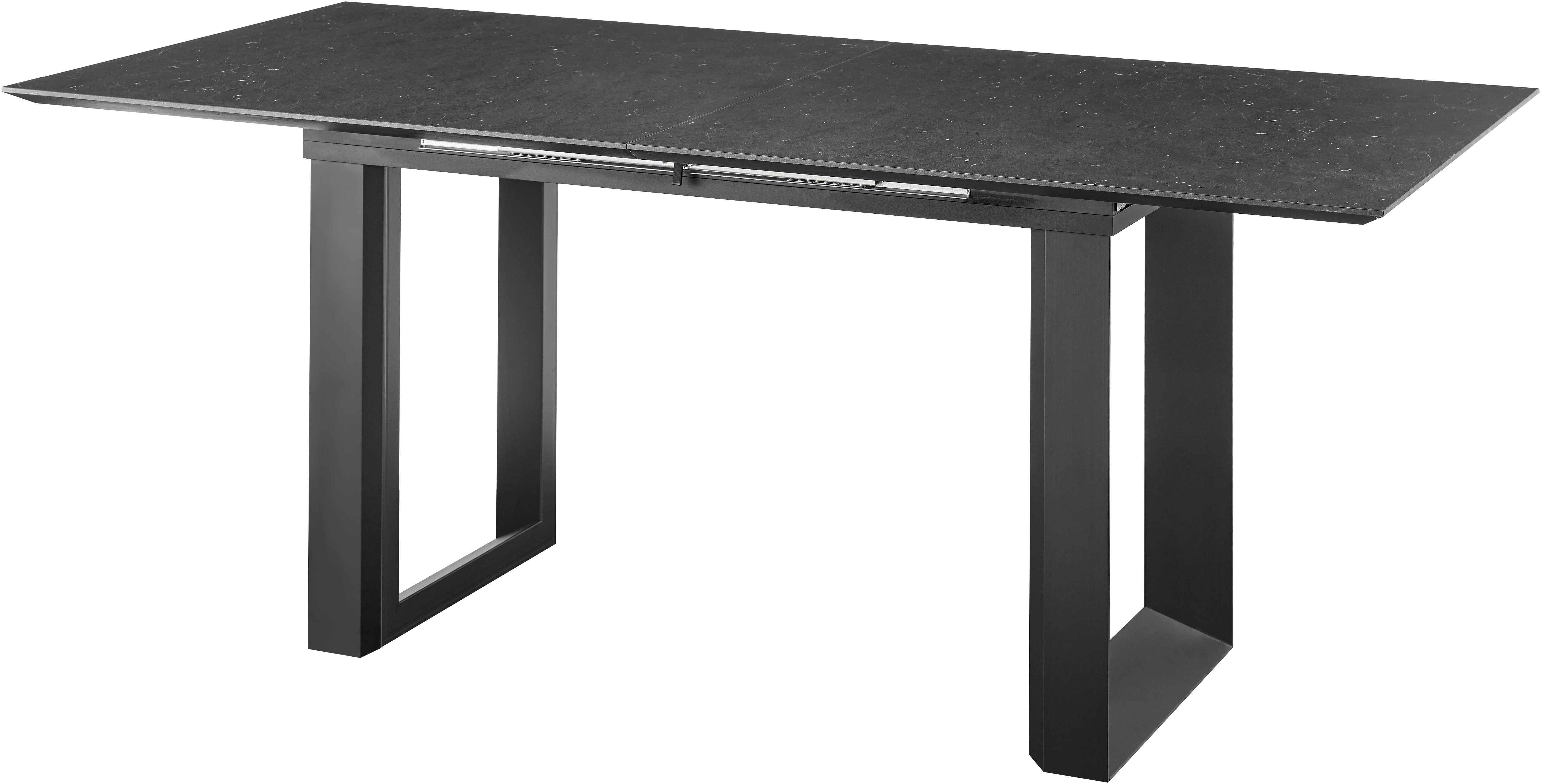 set one by Musterring Eettafel New Atlanta Rechthoekig blad met Zwitserse rand, uitschuifbaar, onderstel in U-vorm