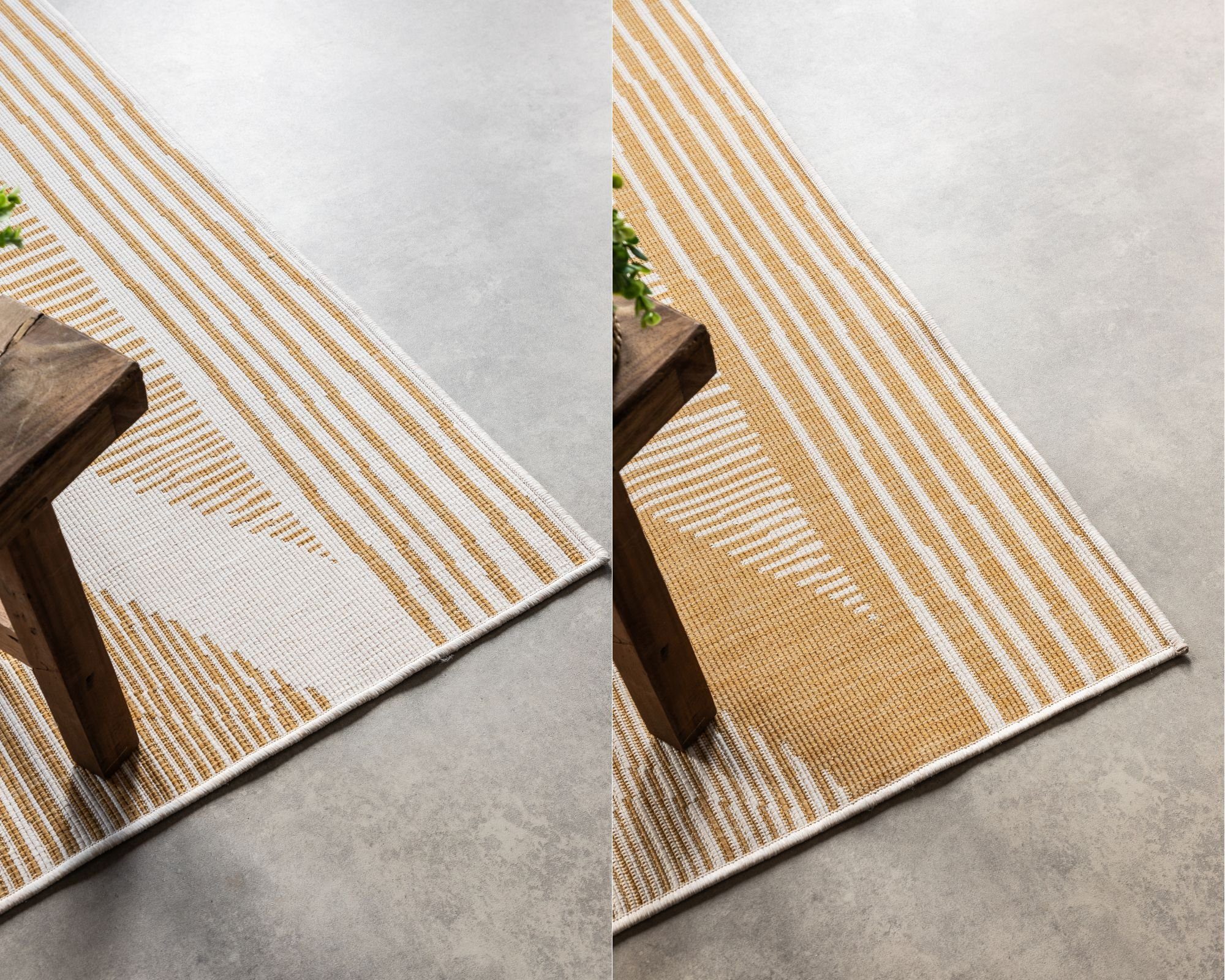 ELLE DECORATION Vloerkleed Rhombus, In- en Outdoor Vlakweefsel, binnen- en buitengebruik, modern, omkeerbaar tapijt, balkon, woonkamer
