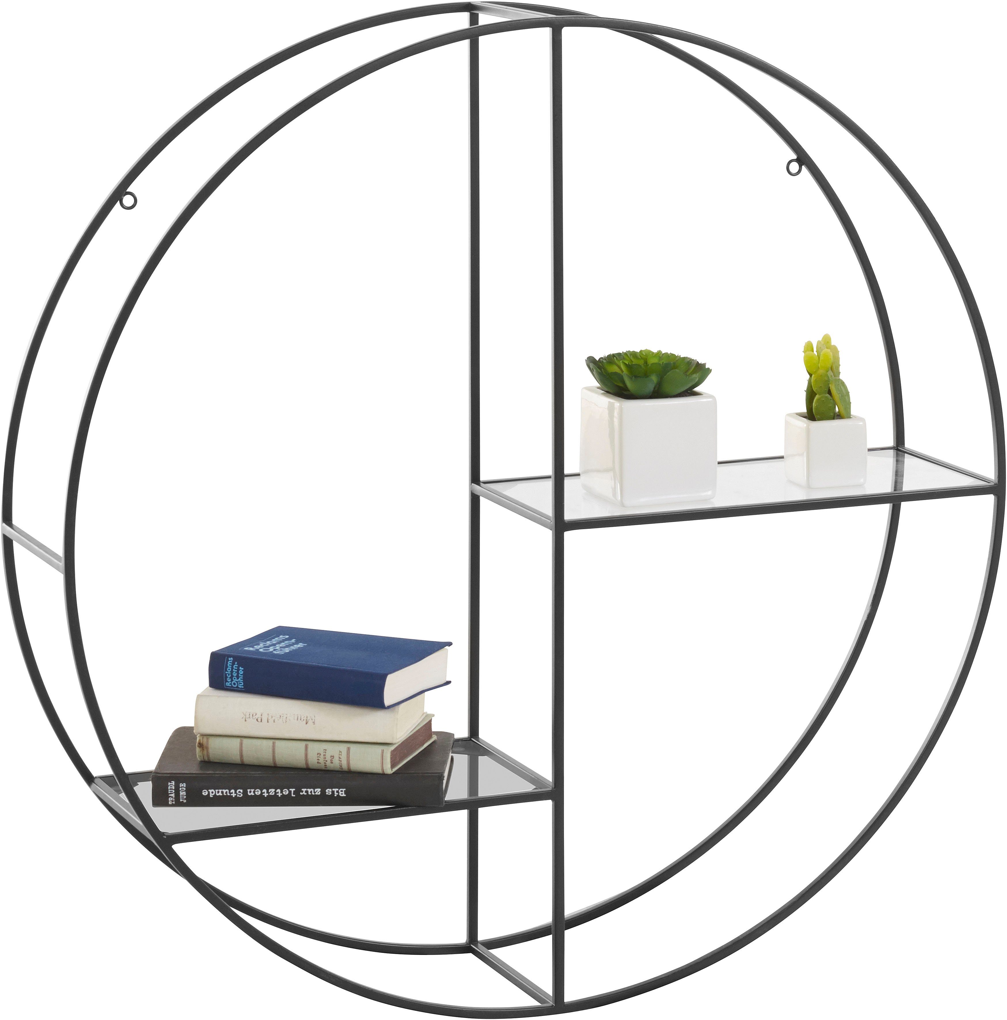 Guido Maria Kretschmer Home&Living Decoratief wandrek Tapista Decoratief rek, wanddecoratie van metaal, rond, ø 76 cm
