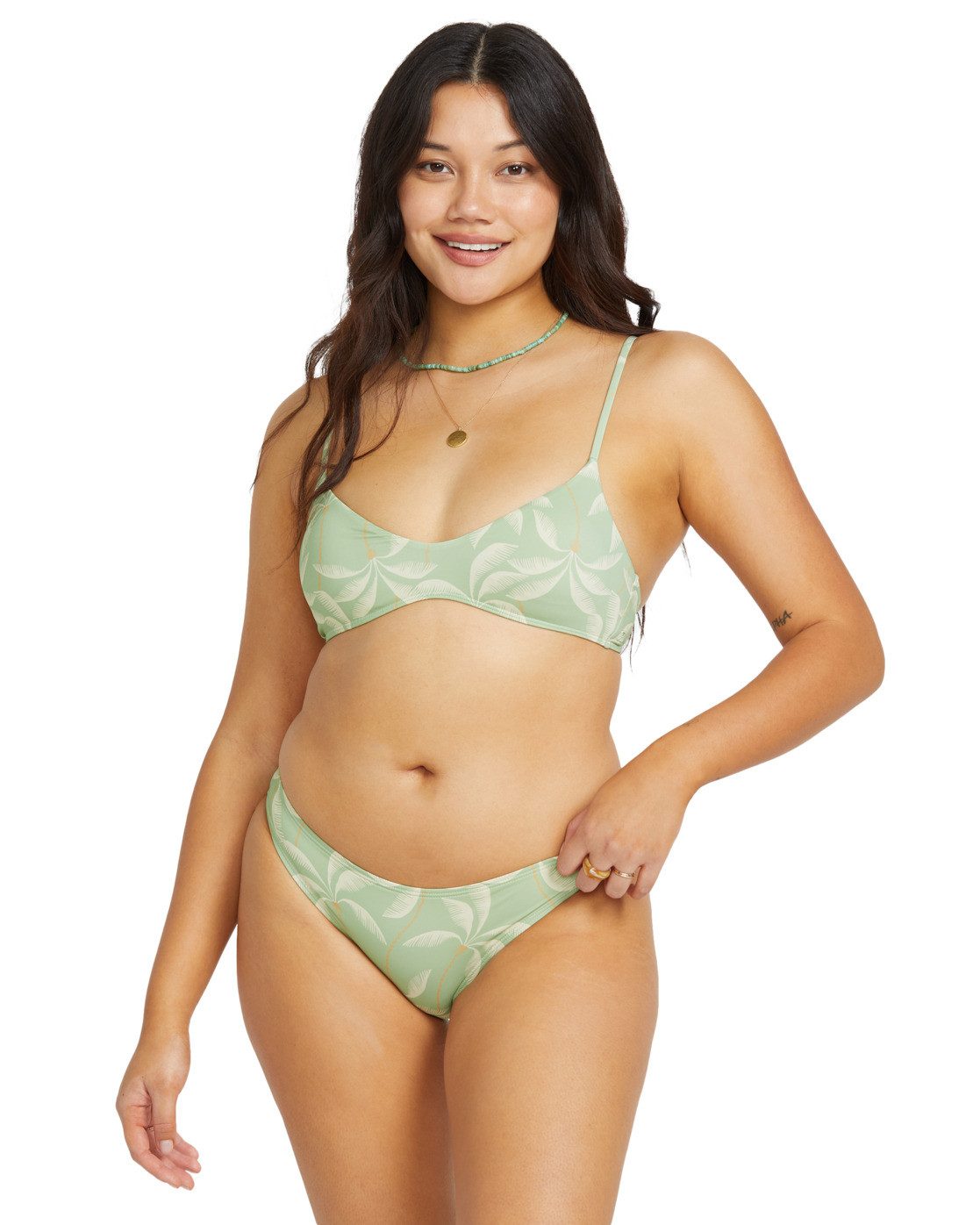 Billabong Zwemshirt Gone Tropic dames tankini's met beugel maat S groen