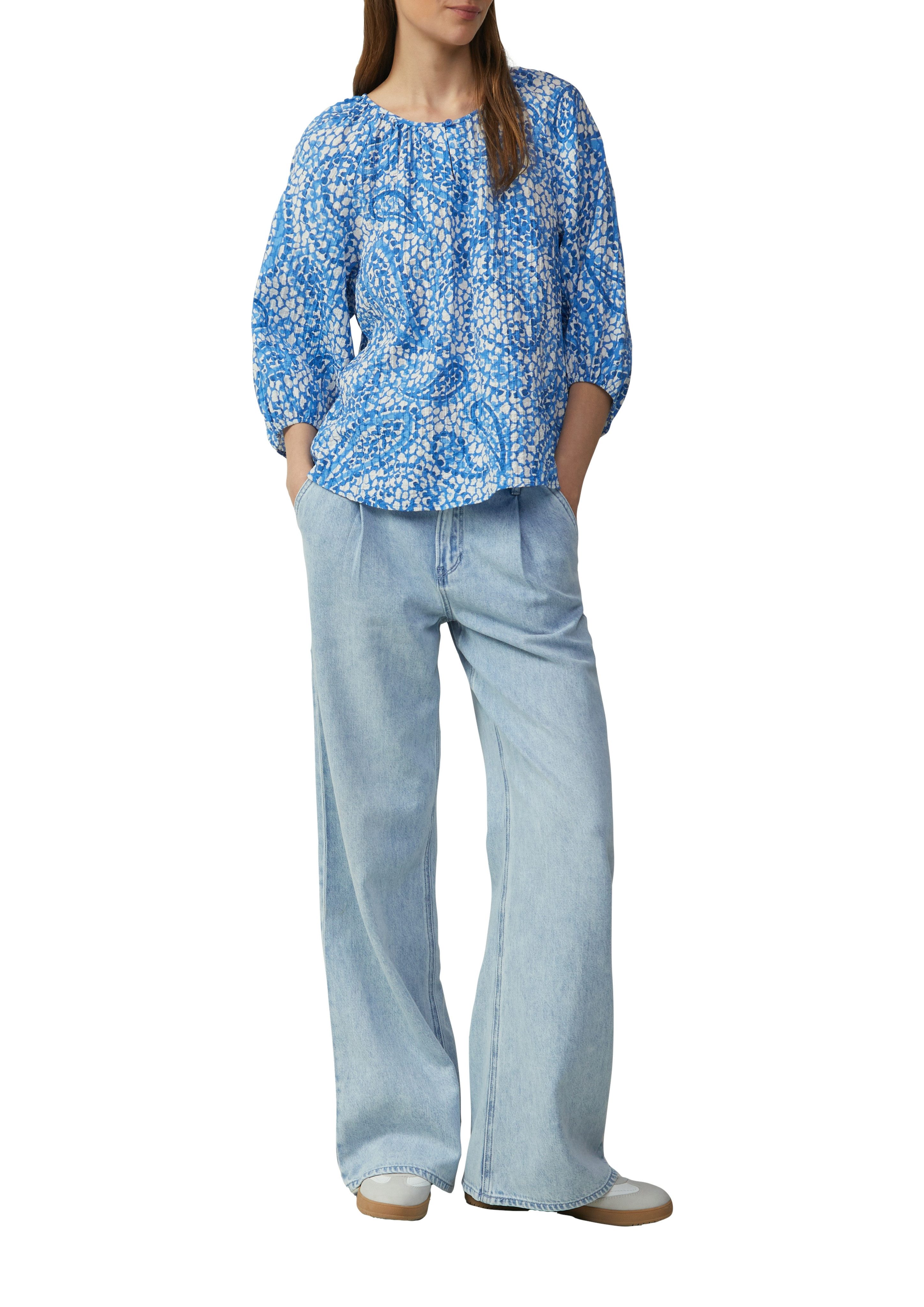 s.Oliver Klassieke blouse met print all-over