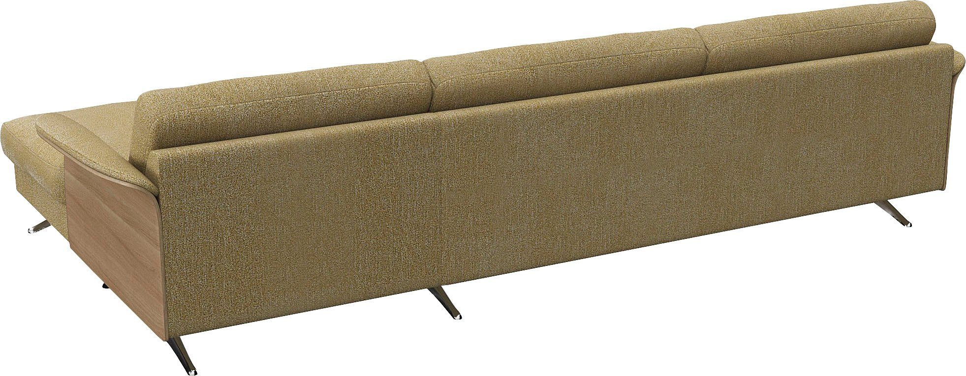 FLEXLUX Hoekbank Glow, super comfortabel door hoogwaardige zitconstructie met binnenvering, L-vorm
