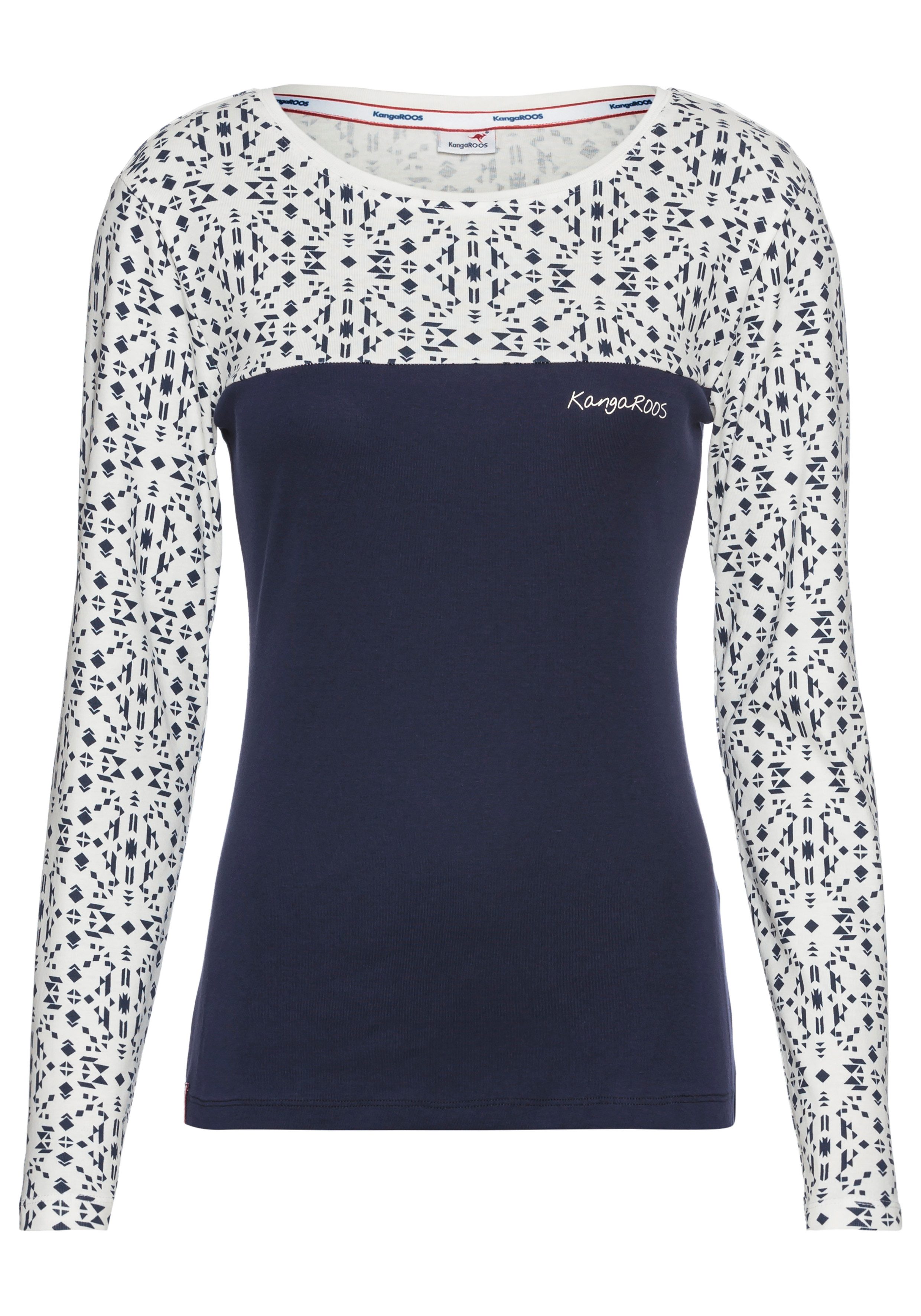 KangaROOS Shirt met lange mouwen met print
