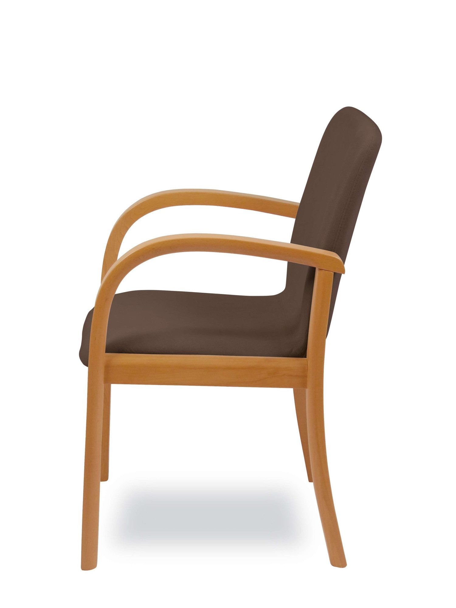 Home affaire Eetkamerstoel LINA707 Extra-comfort, vlekbestendig weefsel, massief hout (1 stuk)