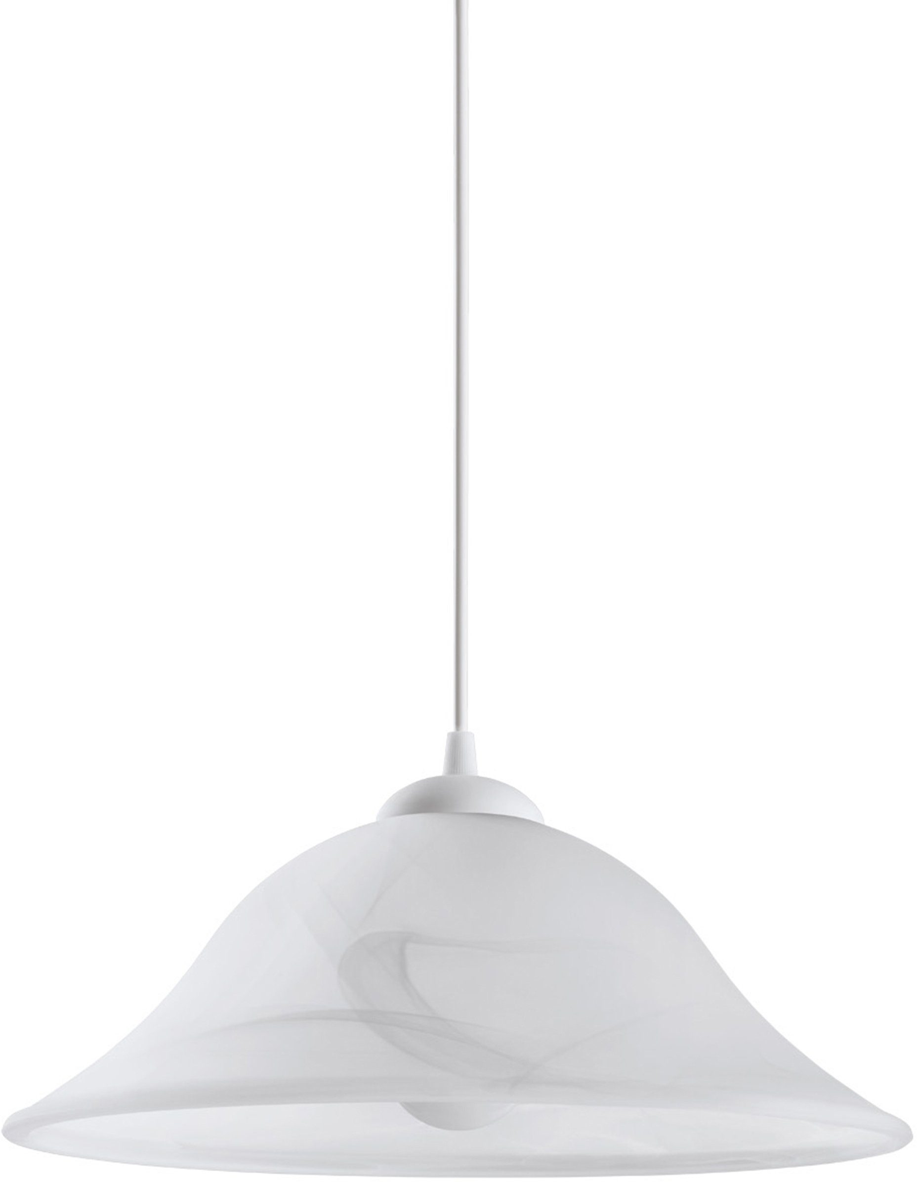 EGLO Hanglamp Albany wit / ø35 x h110 cm / exk. 1x e27 (elk max. 60 w) / hanglamp - eettafellamp - eettafellamp - hanglamp - eetkamerlamp - lamp voor eettafel - lamp voor de woonka