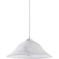 eglo hanglamp albany wit - oe35 x h110 cm - exk. 1x e27 (elk max. 60 w) - hanglamp - eettafellamp - eettafellamp - hanglamp - eetkamerlamp - lamp voor eettafel - lamp voor de woonkamer - hanglamp - keuken - woonkamer wit