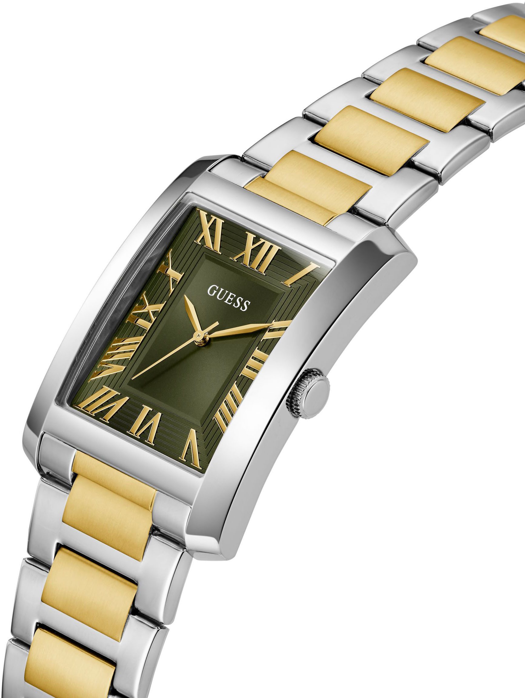 Guess Kwartshorloge CLYDE Horloge, herenhorloge, stalen armband