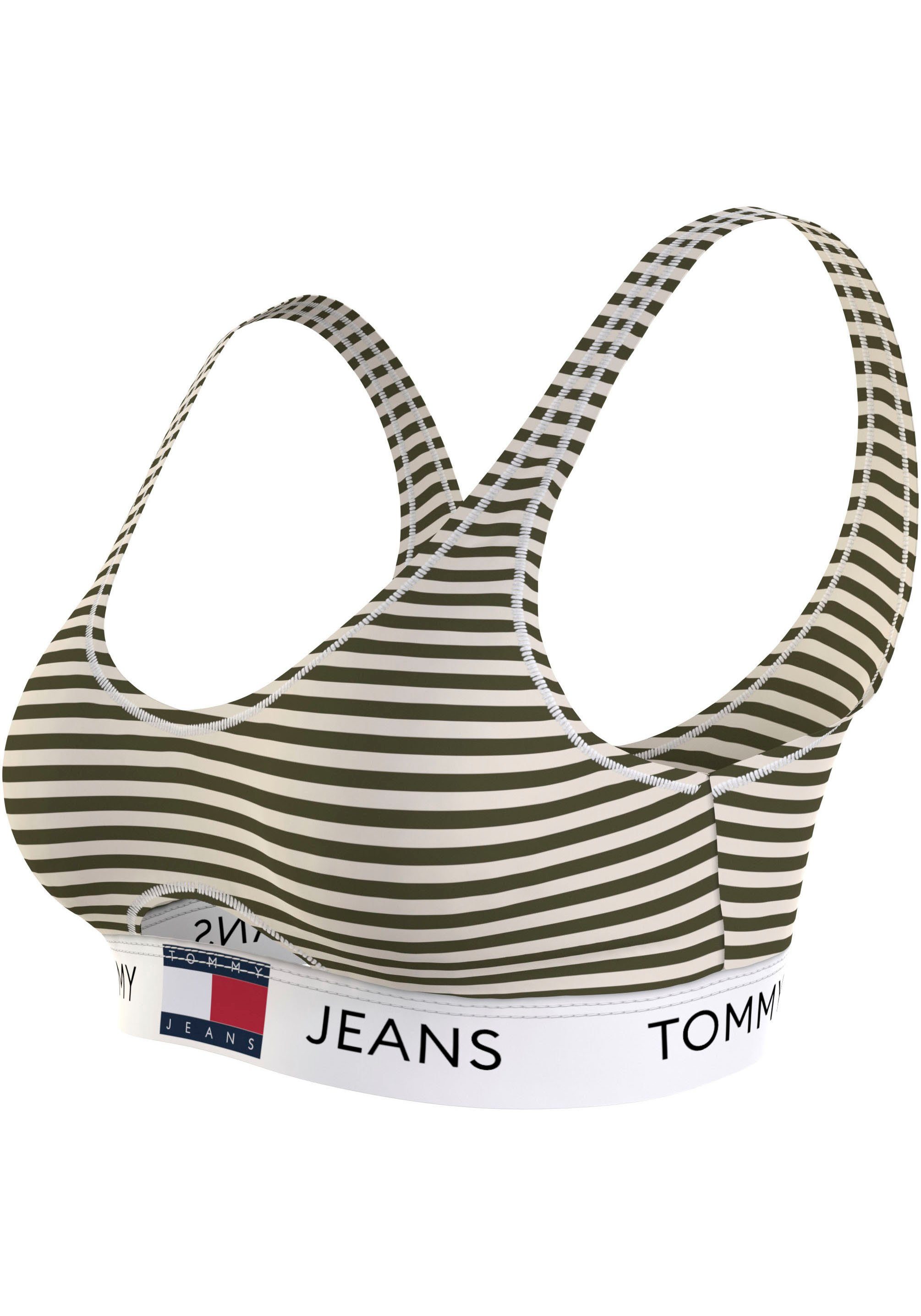 Tommy Hilfiger Underwear Bralette-bh KEYHOLE BRALETTE PRINT in streep dessin, cut-out