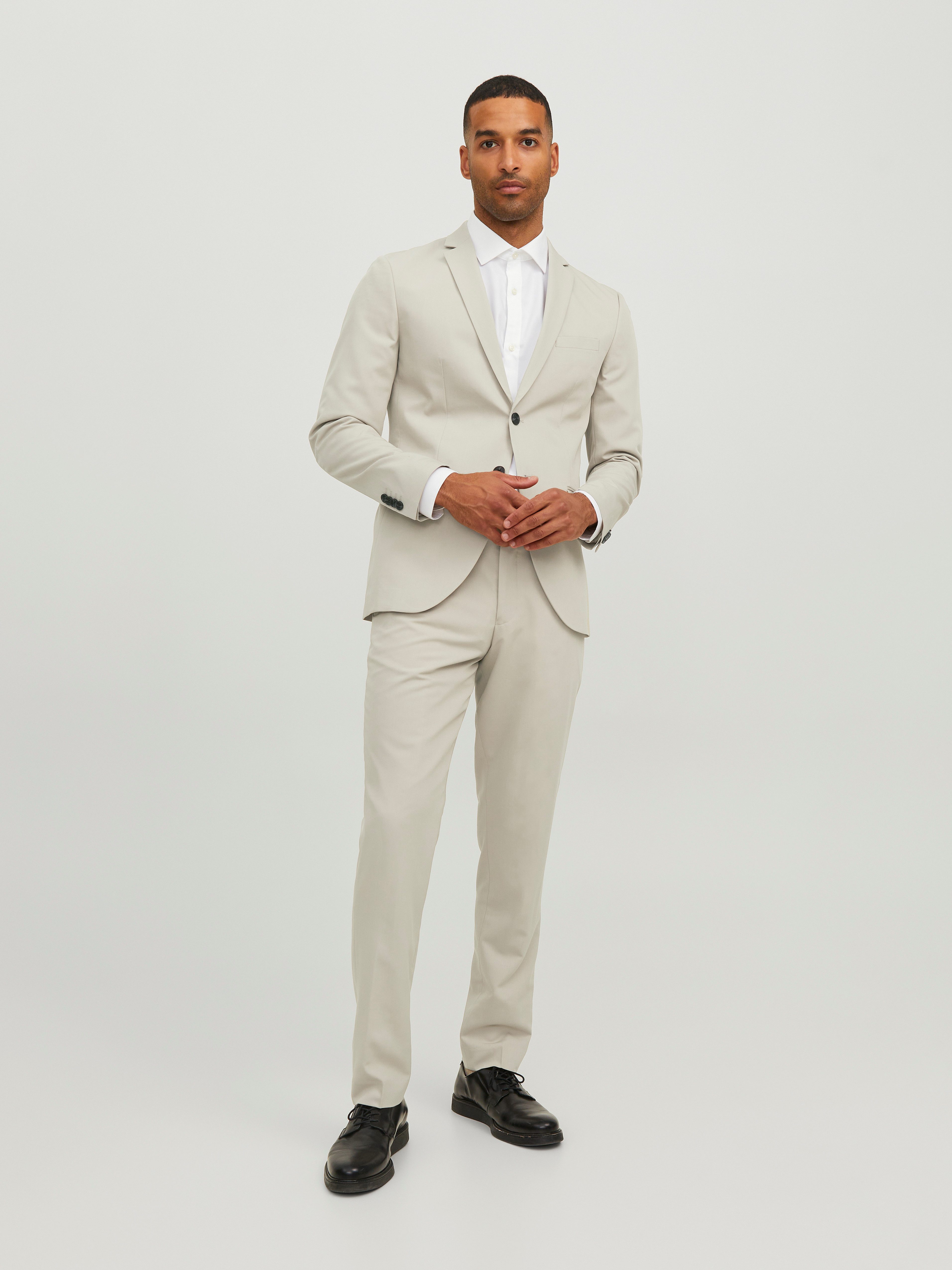 Jack & Jones Pak JPRFRANCO SUIT NOOS (2-delig) heren kostuums maat 50 grijs