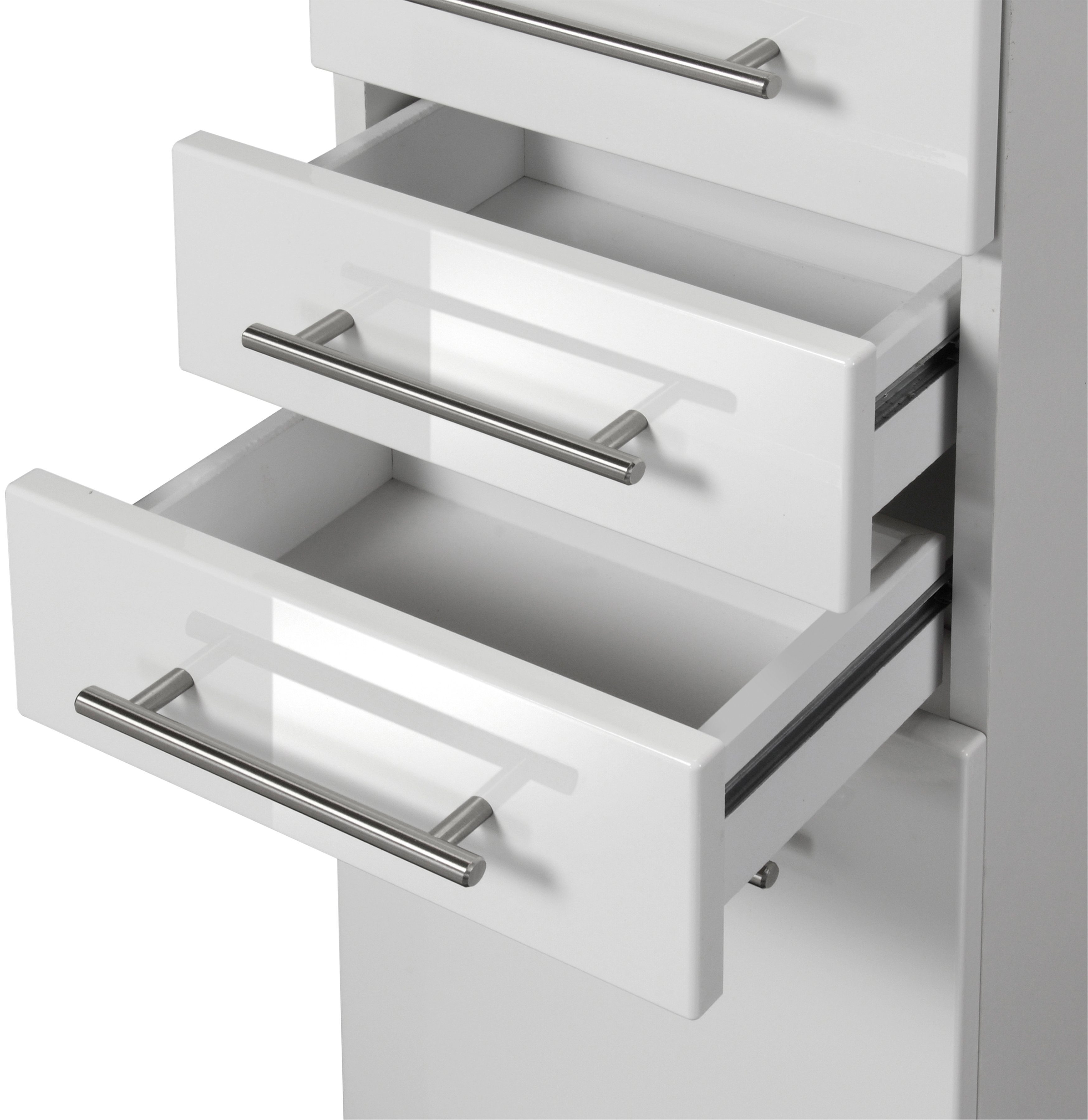 welltime Hoge kast Trento, in verschillende designs en kleuren Badkamermeubels, zijkast breedte 30 cm, veel opbergruimte, Made in Germany