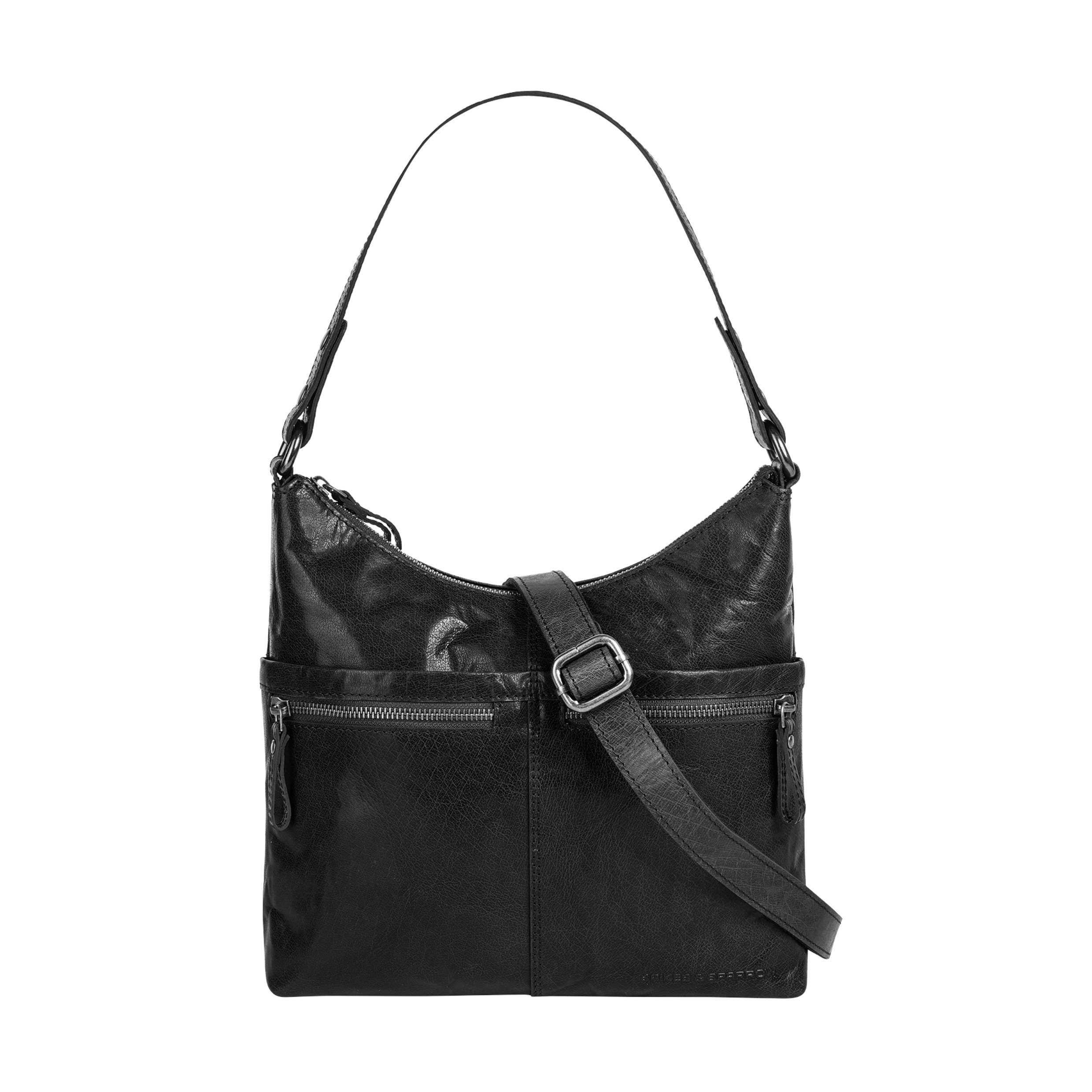 Spikes & Sparrow Schoudertas echt leder