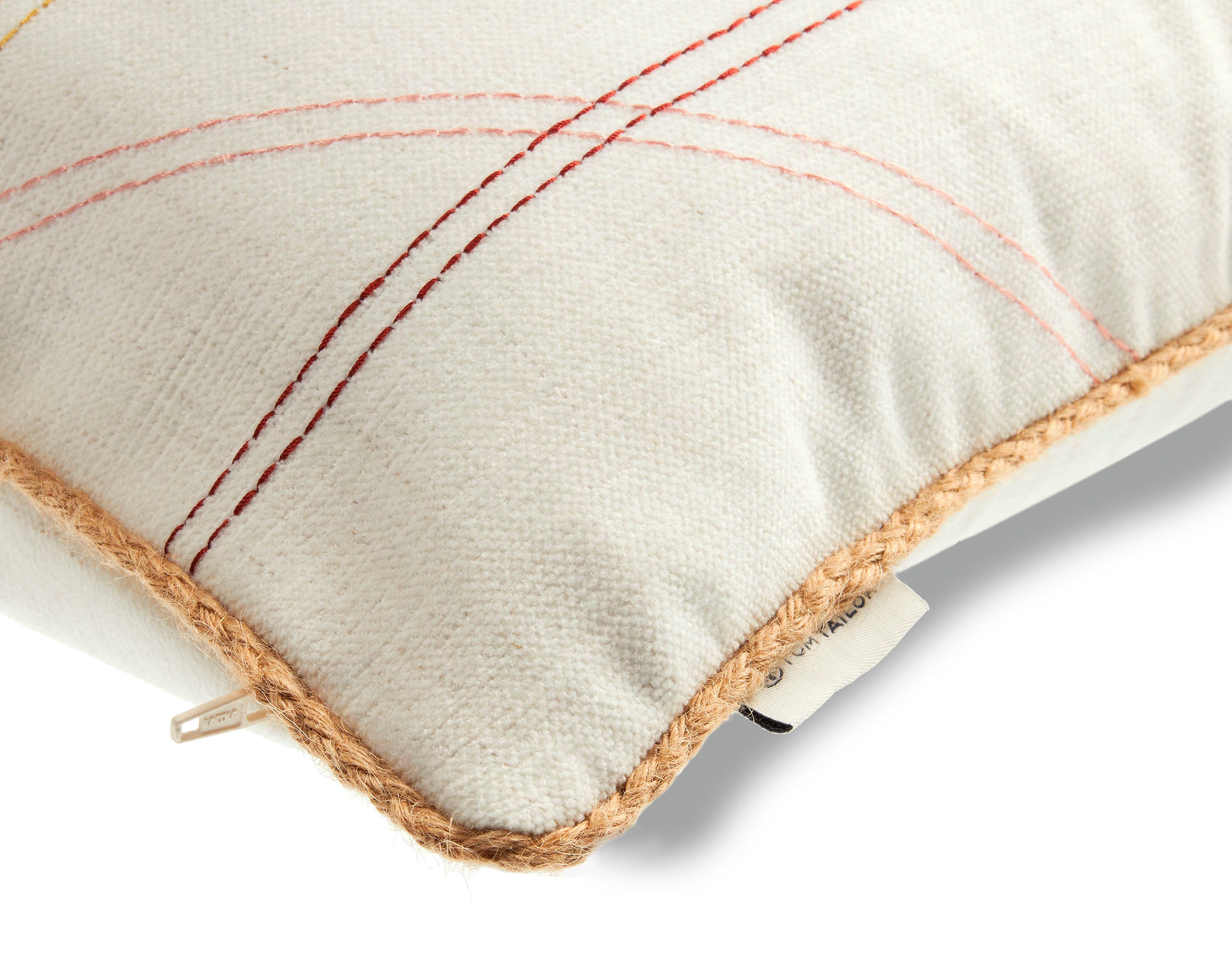 TOM TAILOR HOME Kussenhoezen Stitched met geborduurde effectstrepen