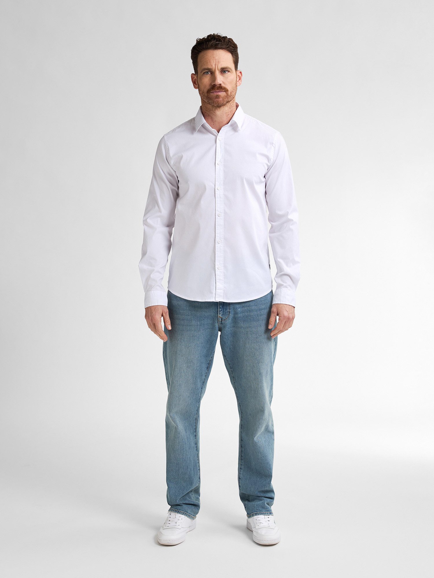 Petrol Industries Shirt met lange mouwen met button-downkraag