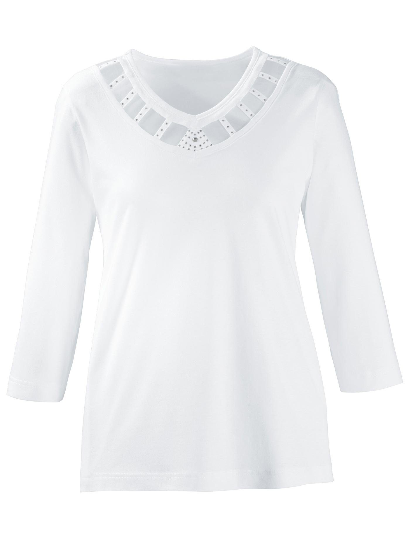 Lady Shirt met 3/4-mouwen Shirt (1-delig)