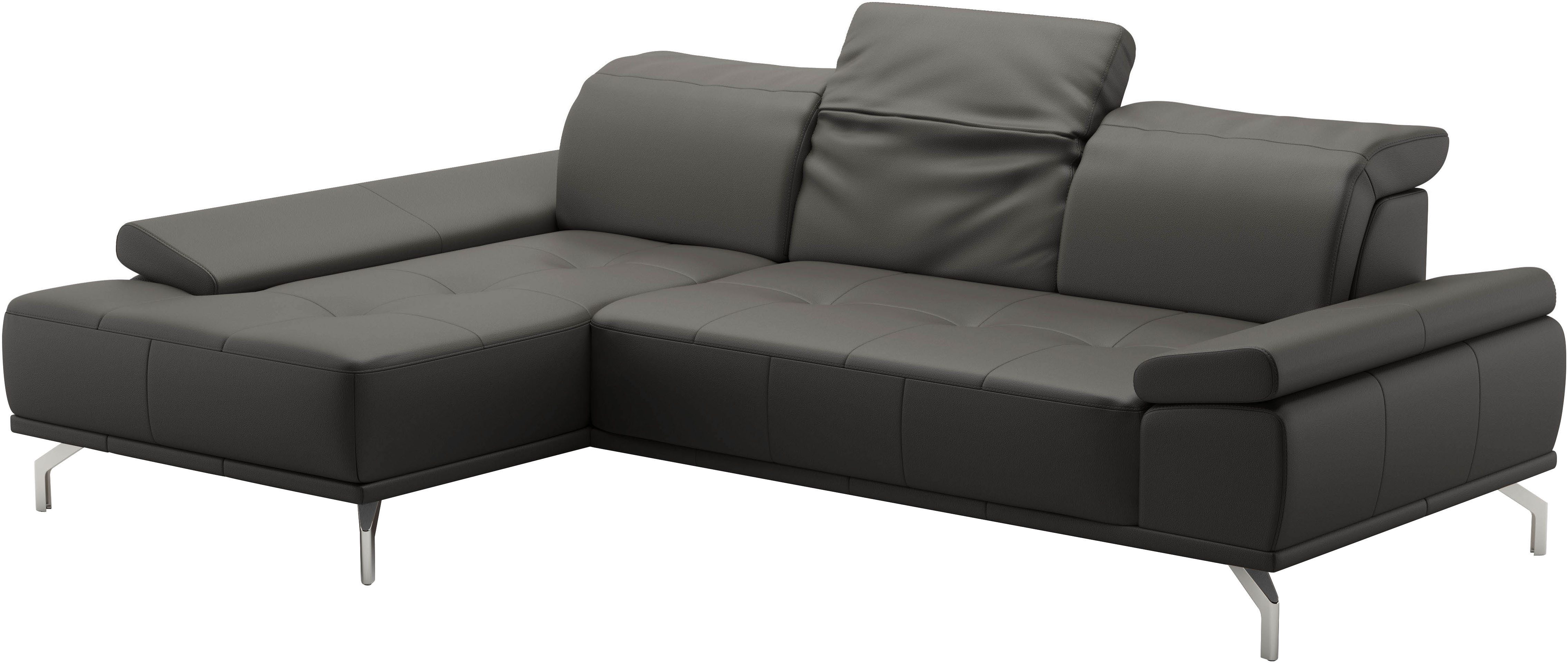 Places of Style Hoekbank Caluna Incl. zitdiepteverstelling, optioneel met hoofd- en armleuningverstelling