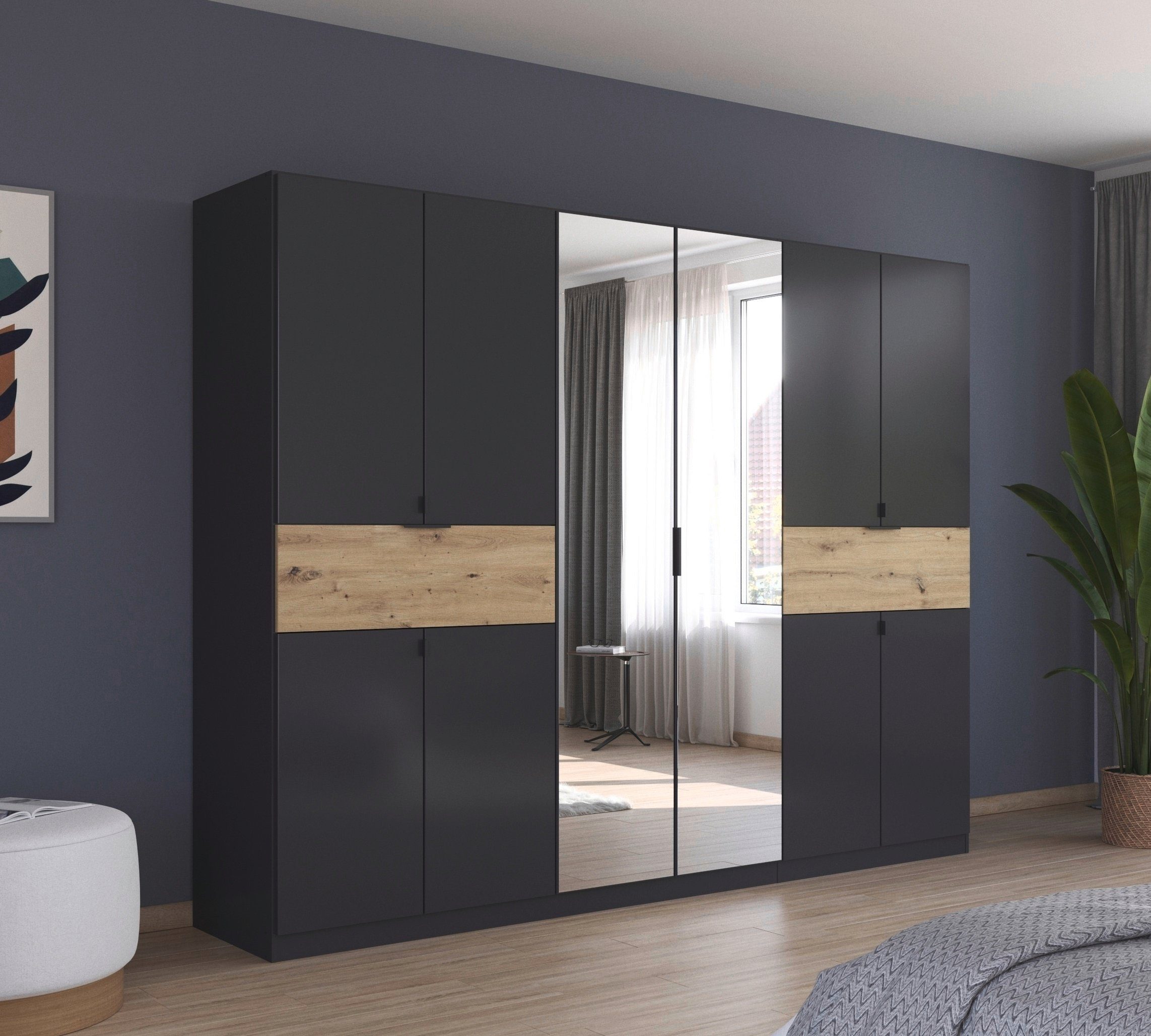 rauch Draaideurkast Kledingkast kast garderobe waskast TICAO met 2 ruime lades, veel opbergruimte made in germany