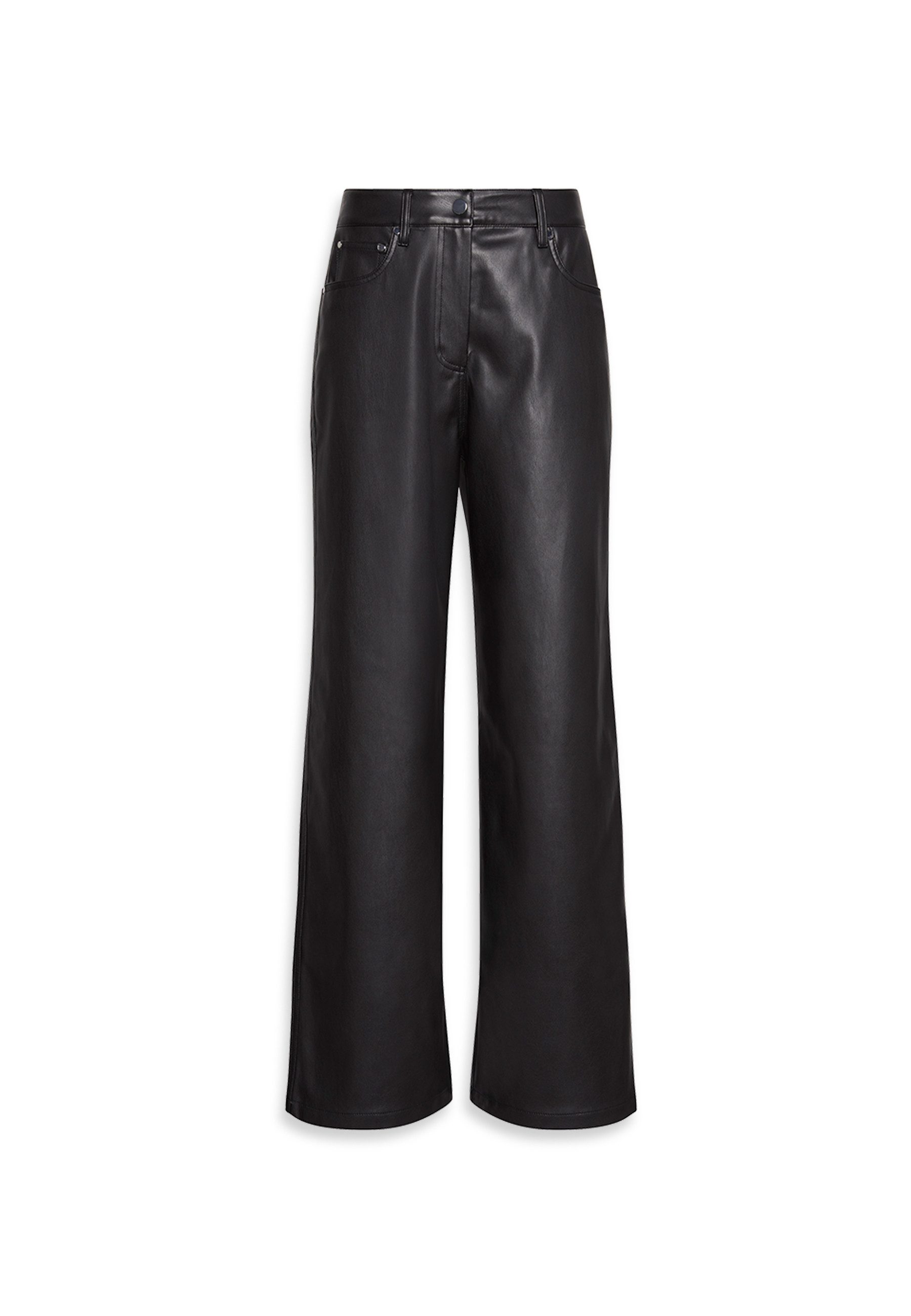 Calvin Klein Imitatieleren broek FAUX LEATHER 5PKT PANT