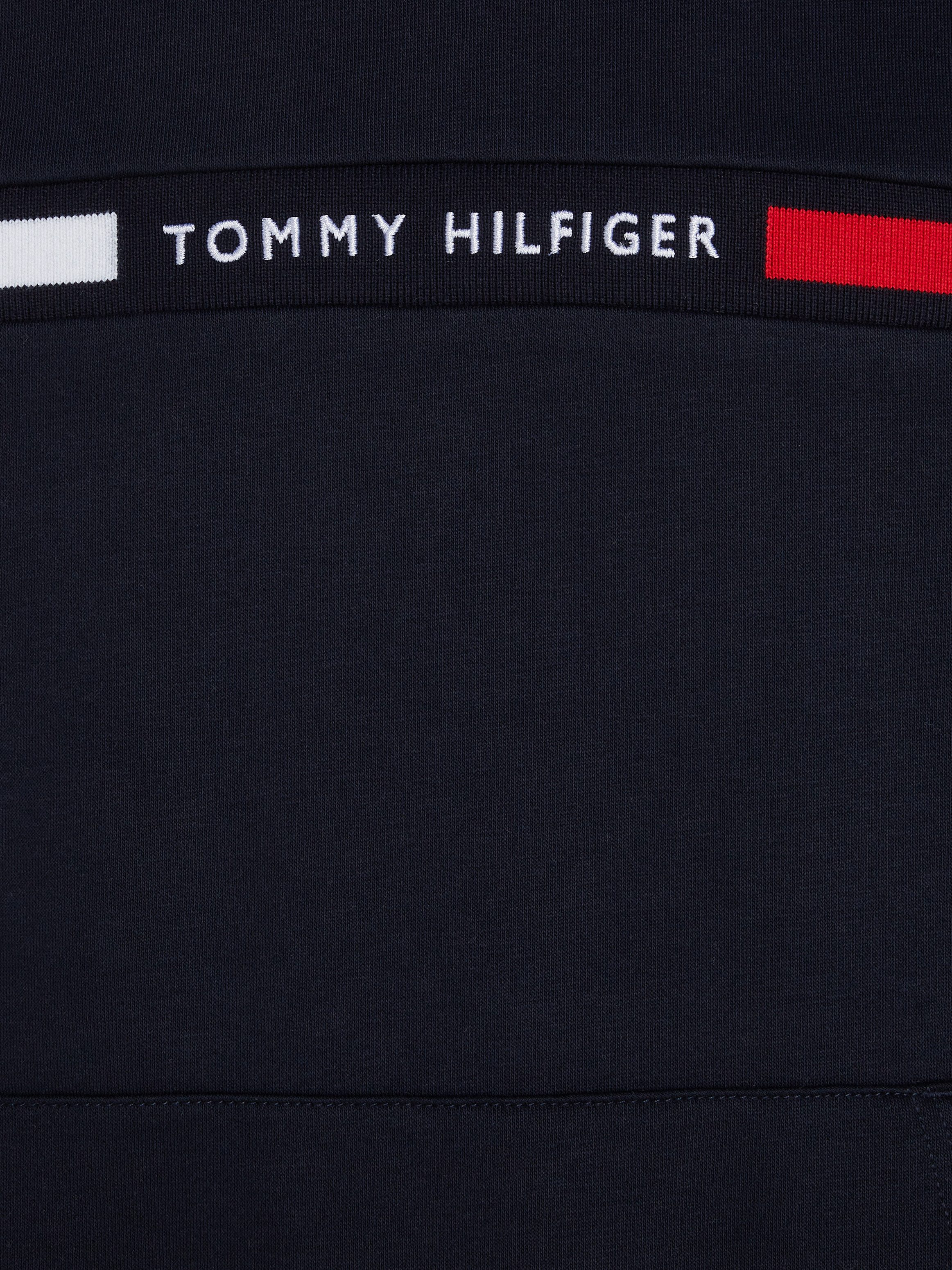 Tommy Hilfiger Hoodie HILFIGER CHEST INSERT HOODY met capuchon, kangoeroezak, logo-inscriptie