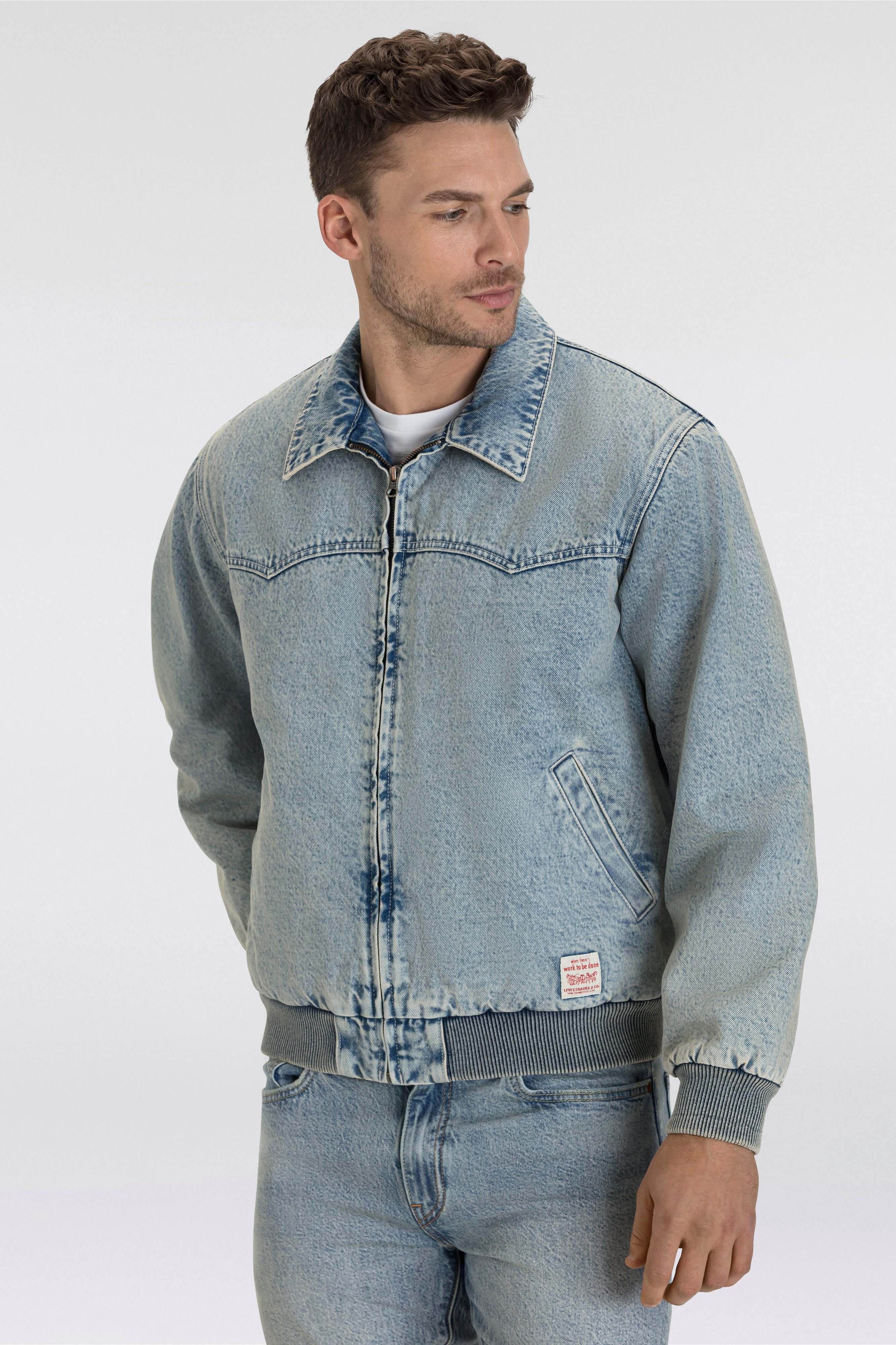 Levi's® Jeansjack met ribboorden
