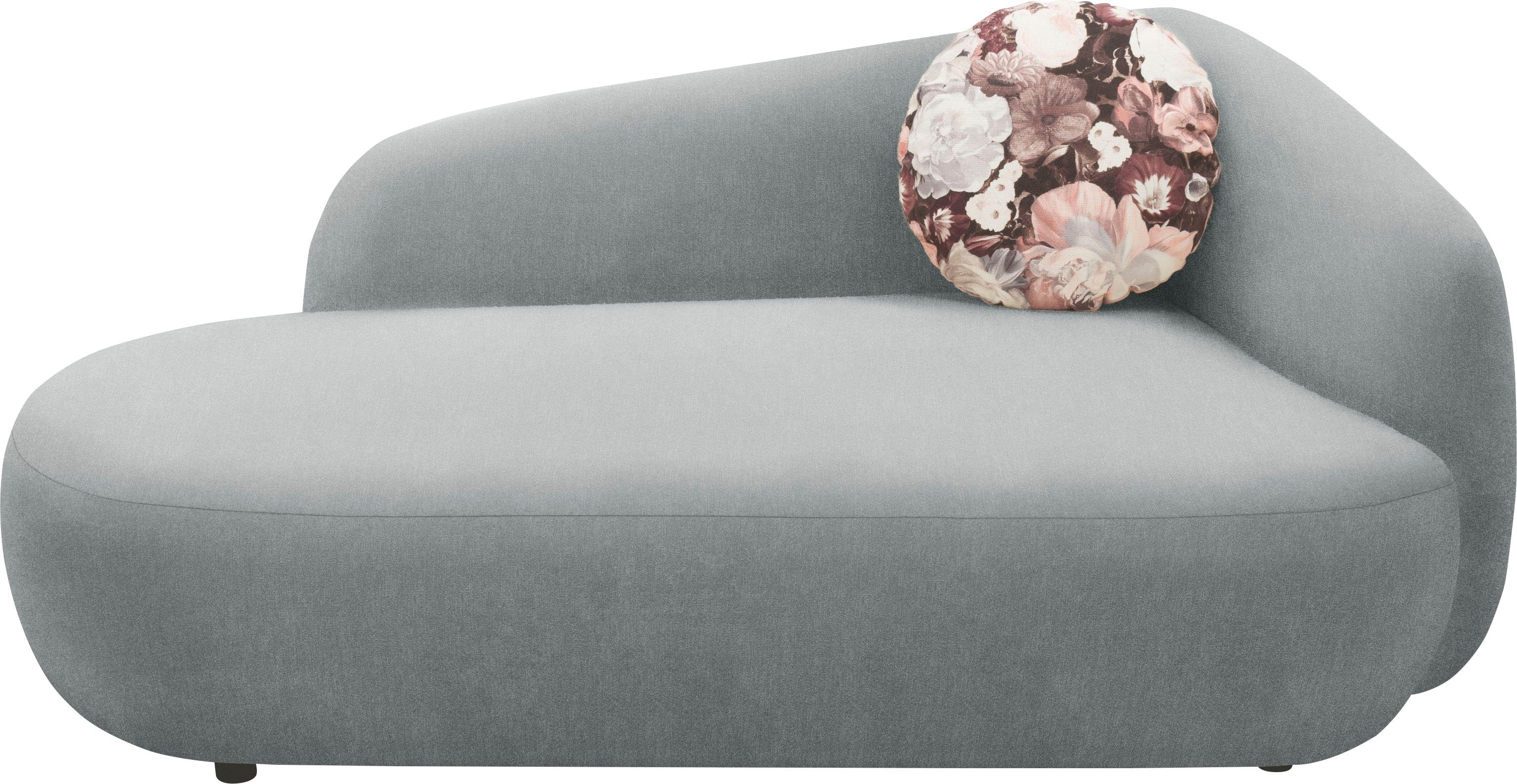 andas Récamier Björnar incl. reversible-sierkussen: bloemmotief, resp. uni, Binnenvering, armleuning links of rechts naar keuze, B/D/H: 183x105x75 cm