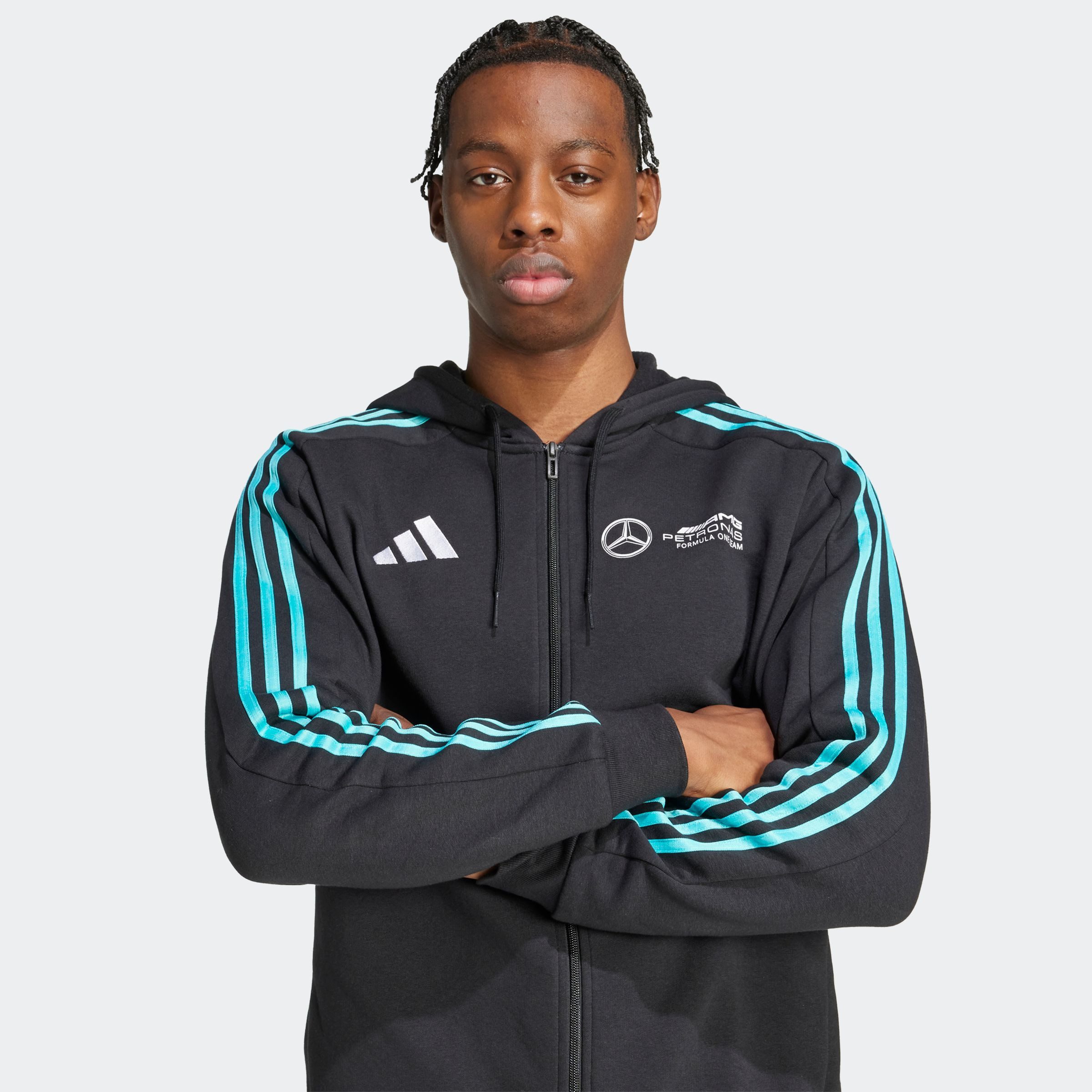 adidas Performance Hoodie MER DNA FZ HD M Mercedes AMG mannen motorsport