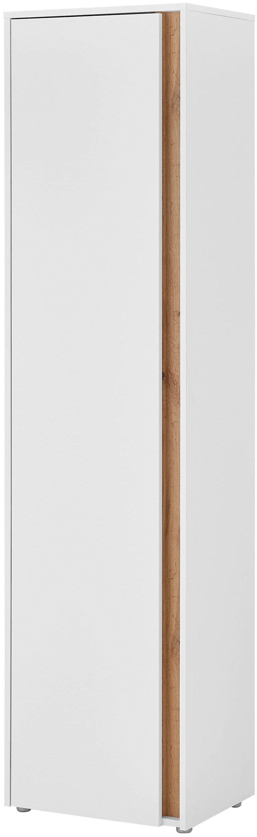 INOSIGN Kledingkast GIRON/ CiTY, Kast in Wotan Eik, Kledingkast met opbergruimte 10 vakken, modern ontwerp, deur aan beide zijden monteerbaar, 50 cm breed