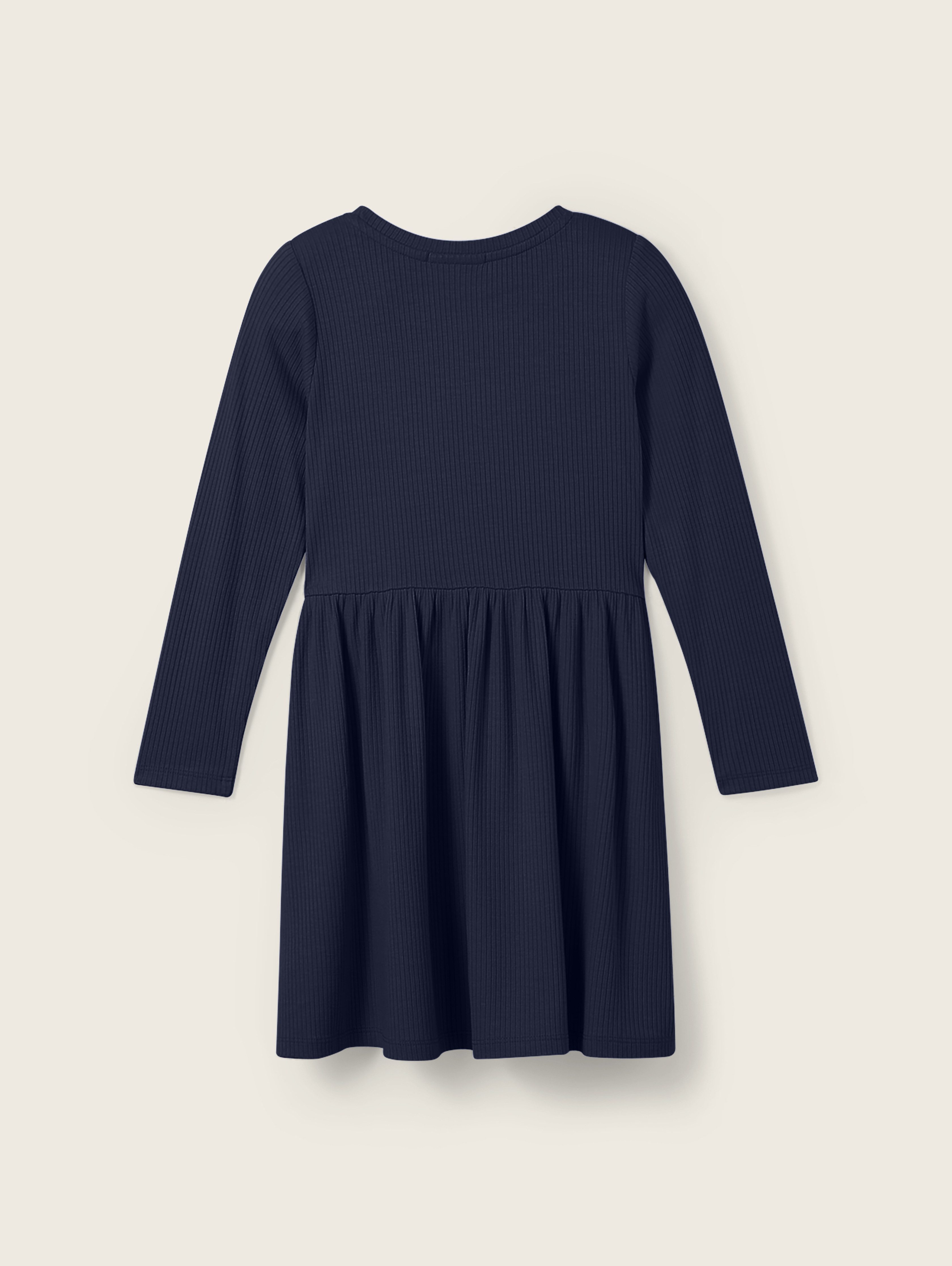 Tom Tailor Midi-jurk in rib-look, met stretch