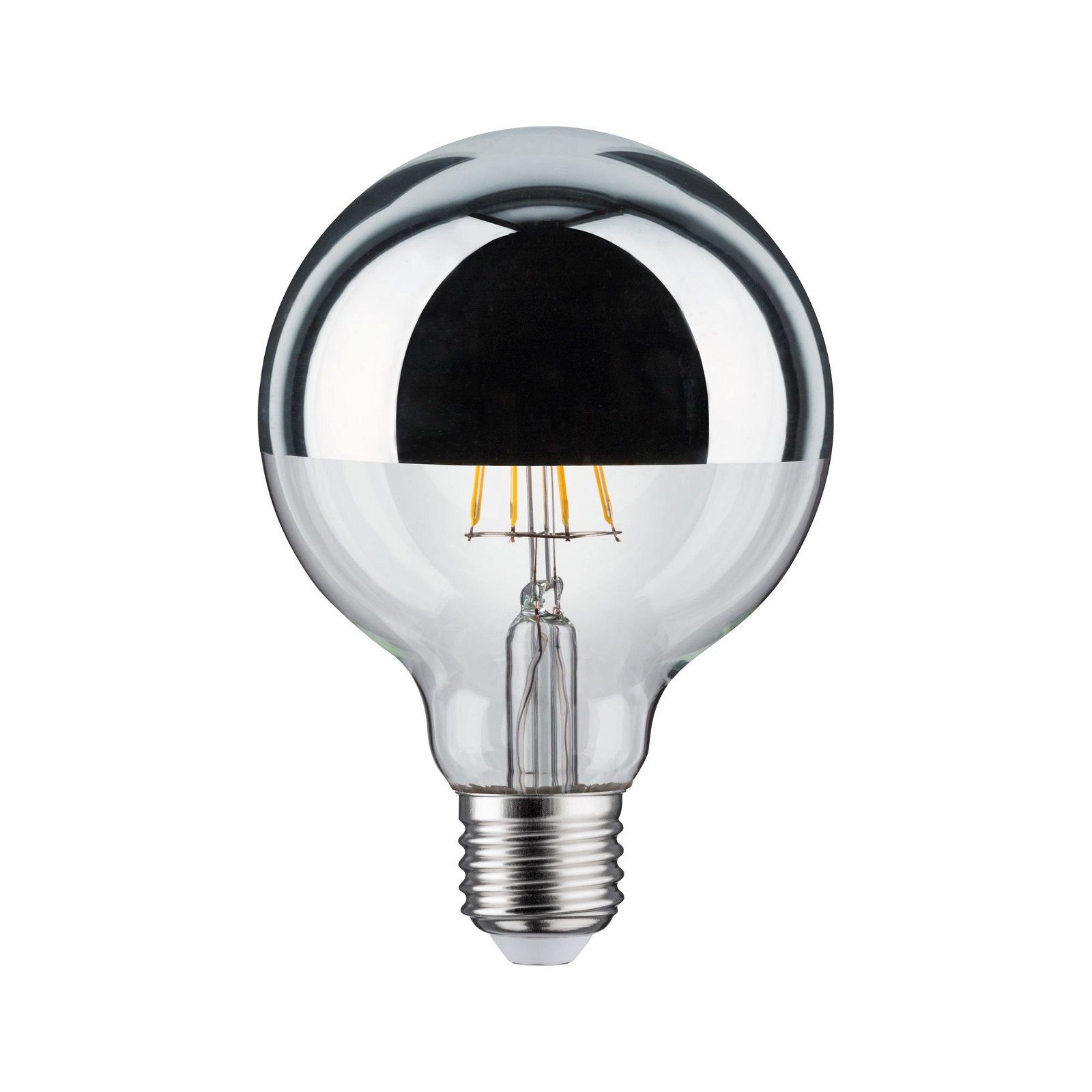 Paulmann Led-verlichting 230V Globe G95 600lm 6,5W 2700K zilverkleur (1 stuk)