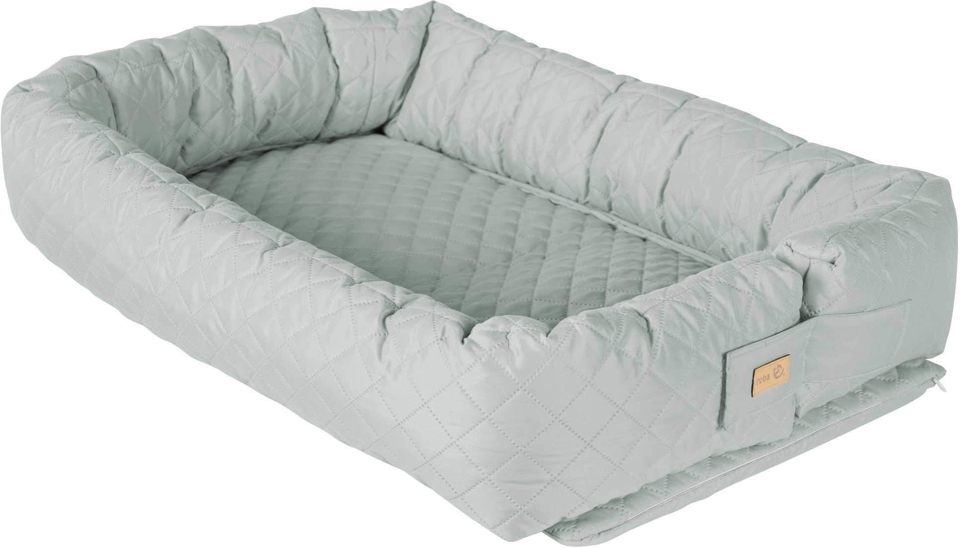 Roba Wiegje Babylounge, roba stijl, frosty green babykamer groen