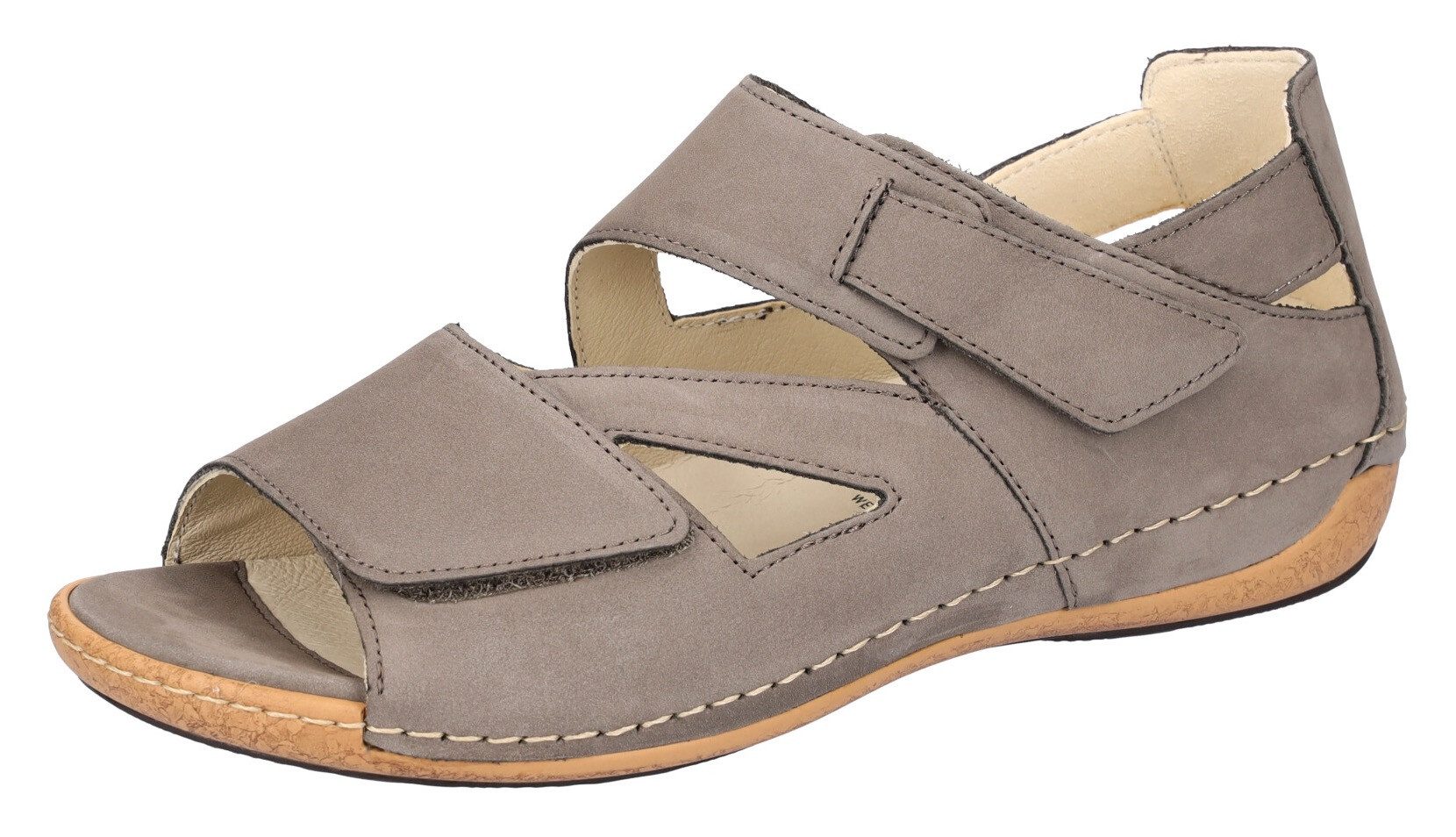 Waldläufer Sandalen HELIETT , wedge-sandaal, zomerschoen, comfort-schoen, klittenbandsluitingen, h-breedte
