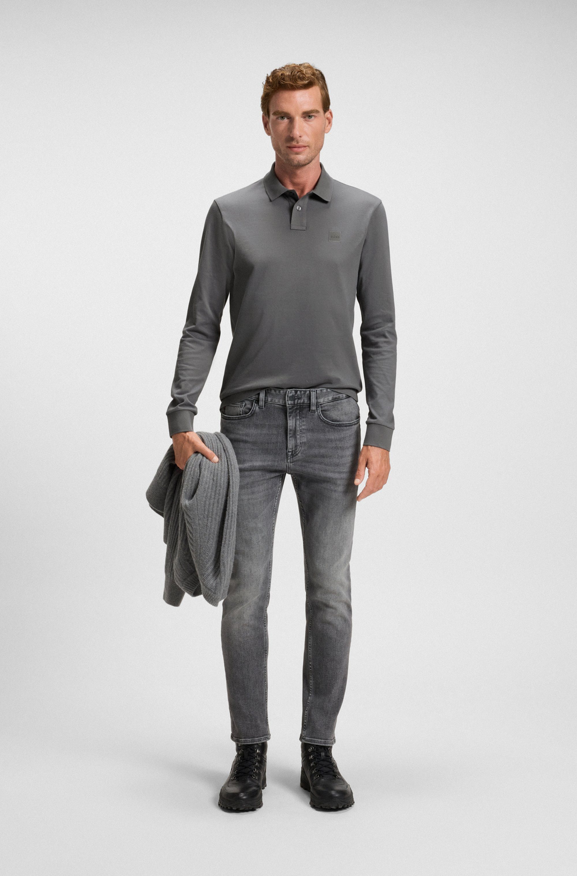 Boss Orange Poloshirt Passerby met boss badge