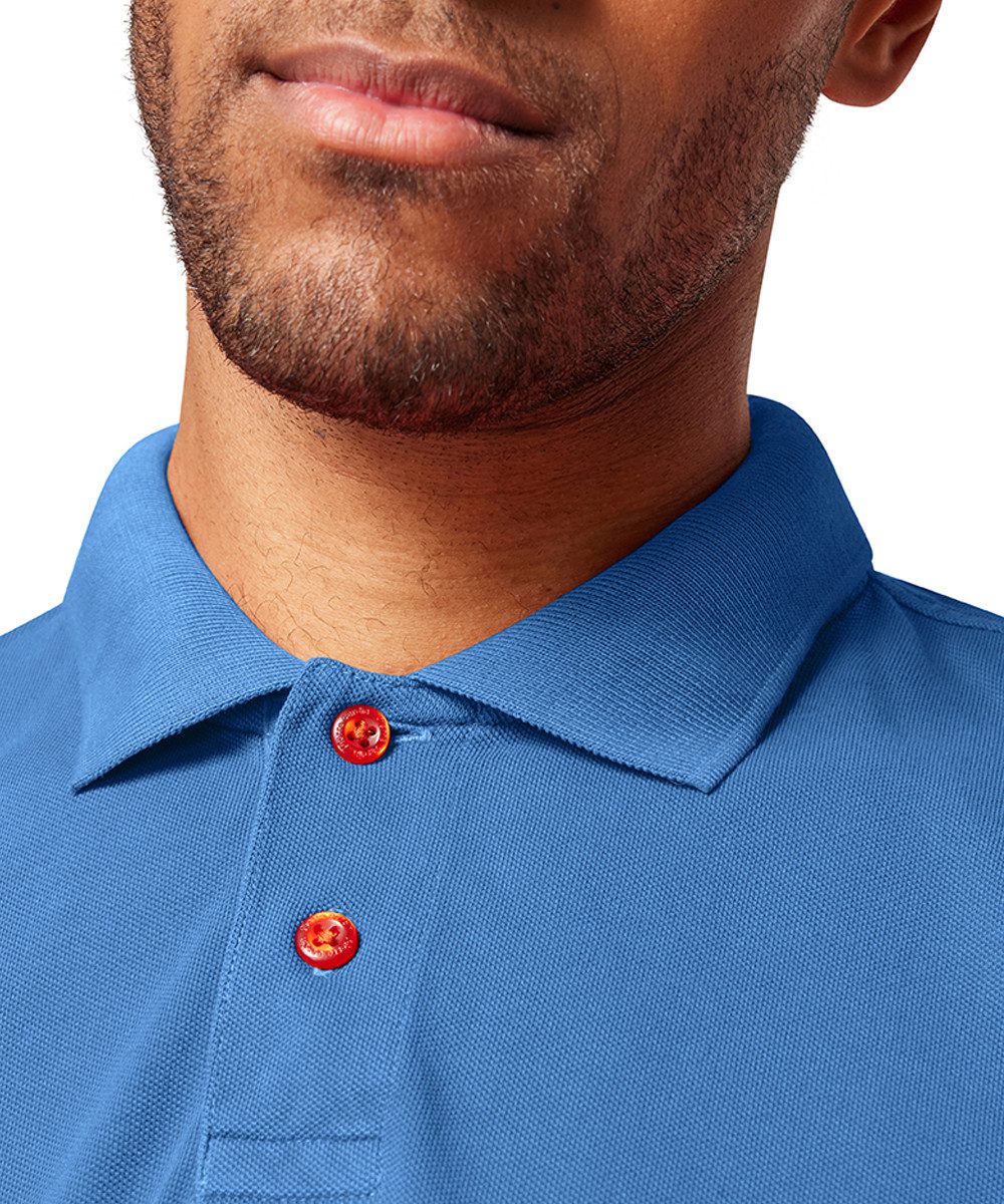 Pierre Cardin Poloshirt met lange mouwen met knoopsluiting