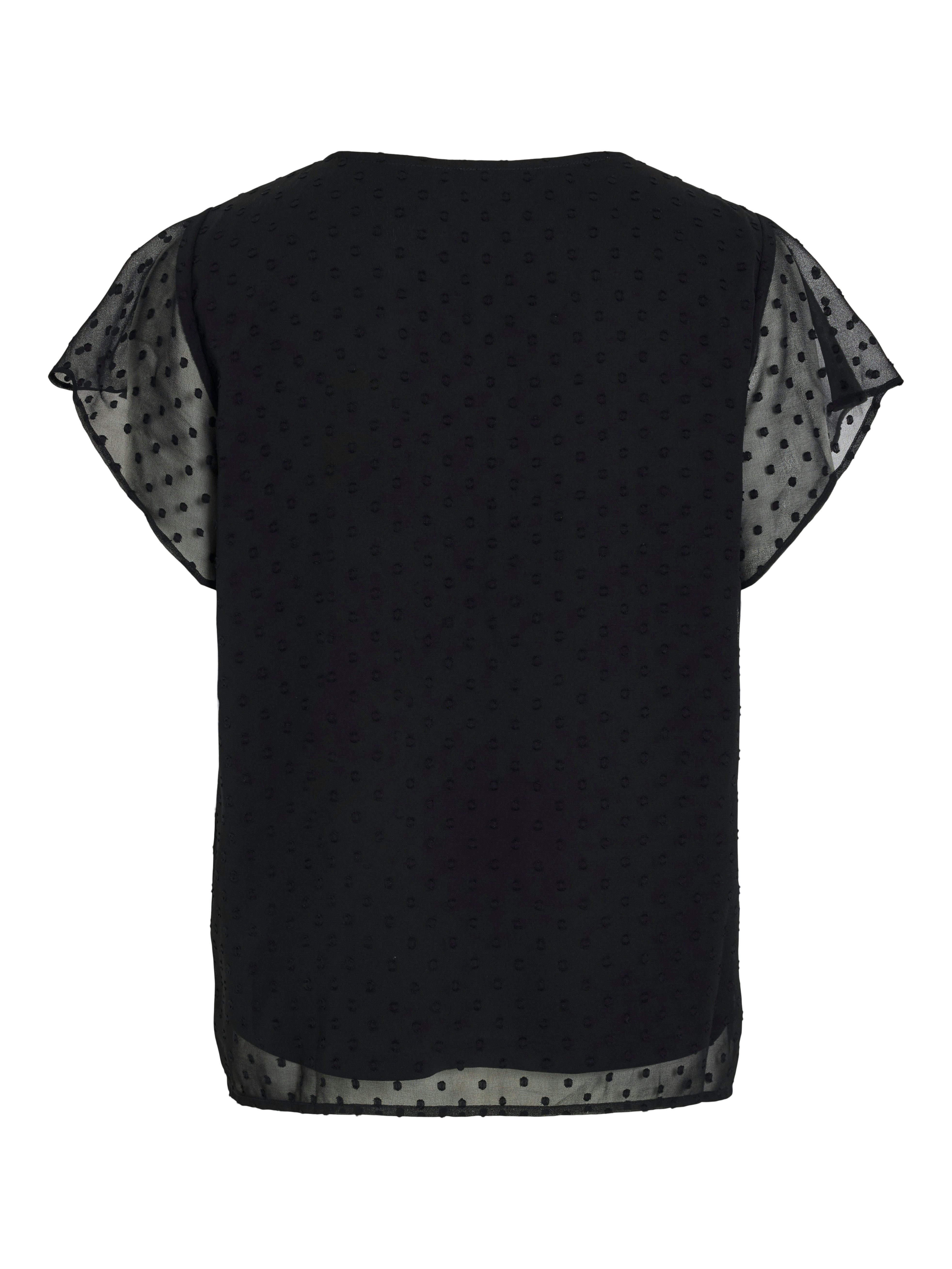 Vila Shirt met korte mouwen VIEDEE C/S V-NECK TOP - NOOS