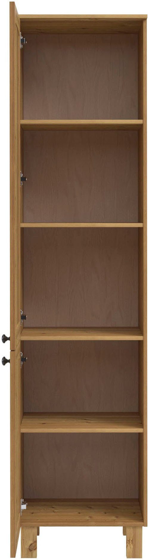 Kochstation Hoge kast KS-Osby Massief grenen, breedte 50 cm, 2 deuren, 4 legplanken (1 stuk)