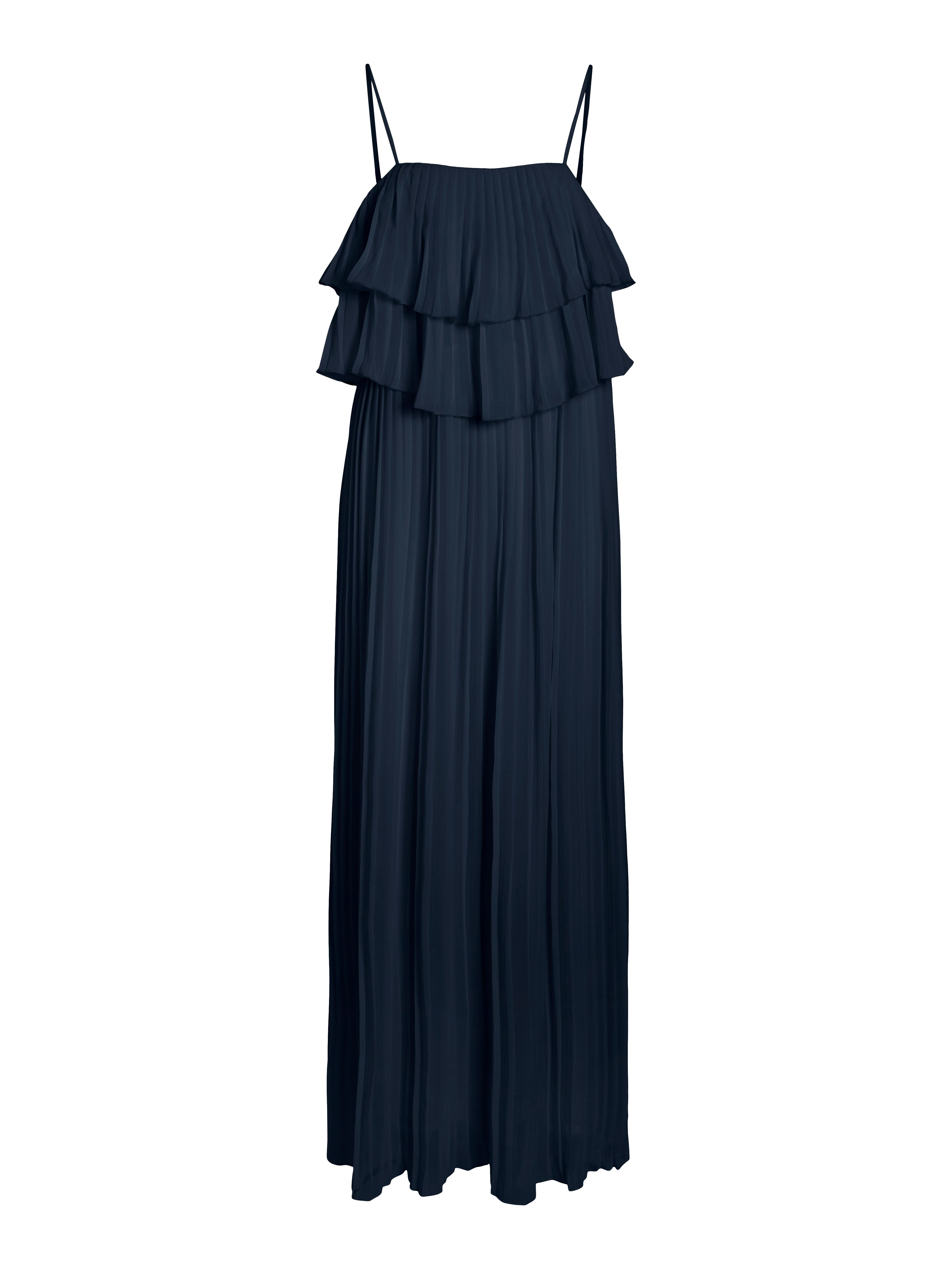 Vila Jurk met bandjes VICHIFFON SINGLET PLEATS DRESS NOOS