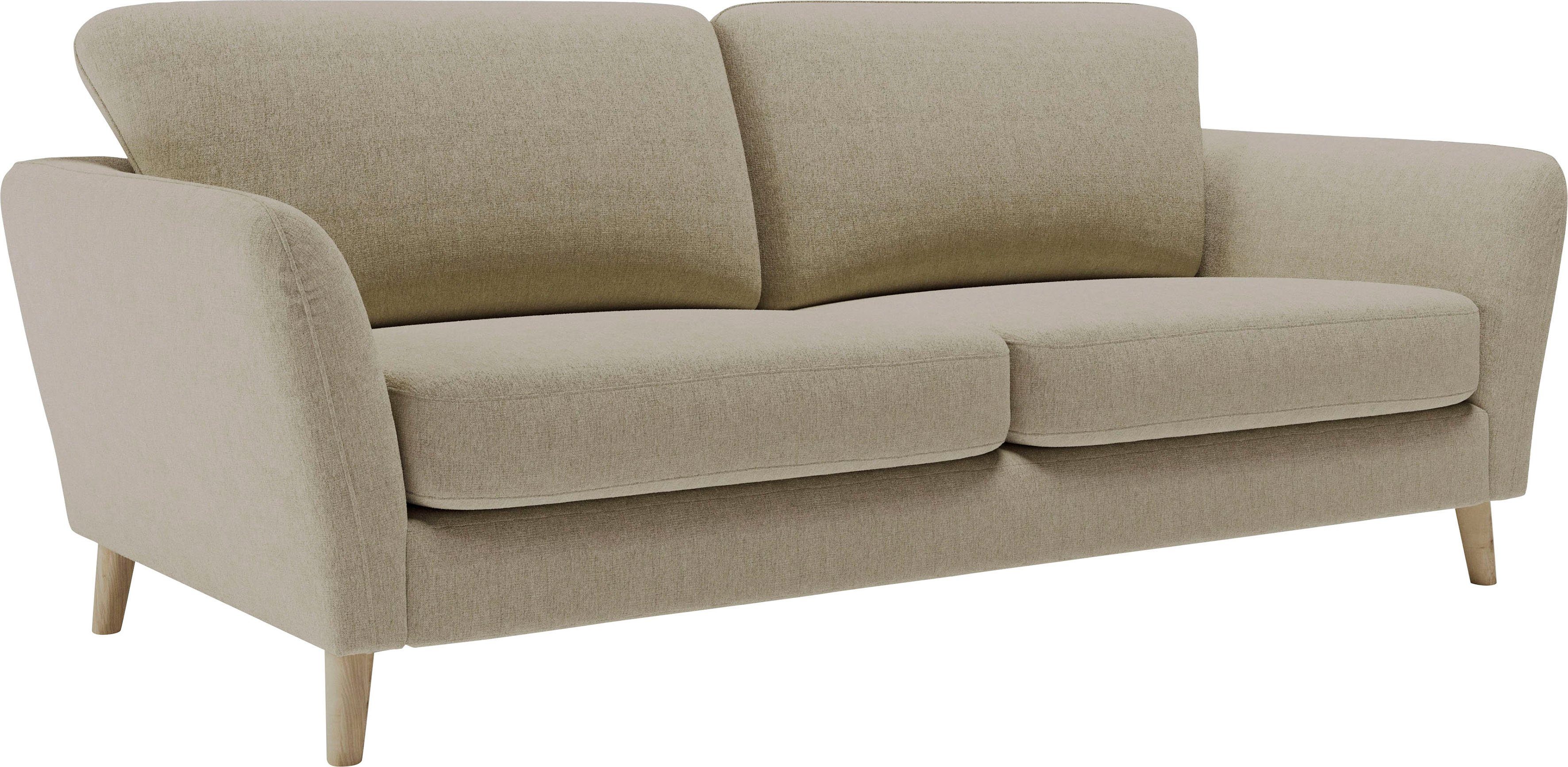 Home affaire 3-zitsbank MARSEILLE 3-zitsbank 206 cm, cord, vlakke weefsel, structuur, geweven stof