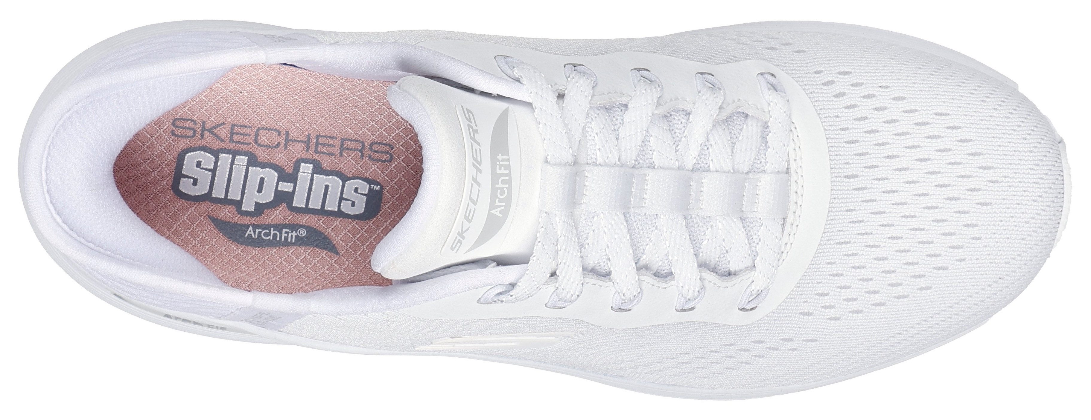 Skechers Slip-on sneakers ARCH FIT 2.0-EASY CHIC , instapschoen, vegan met elastische bungee veters