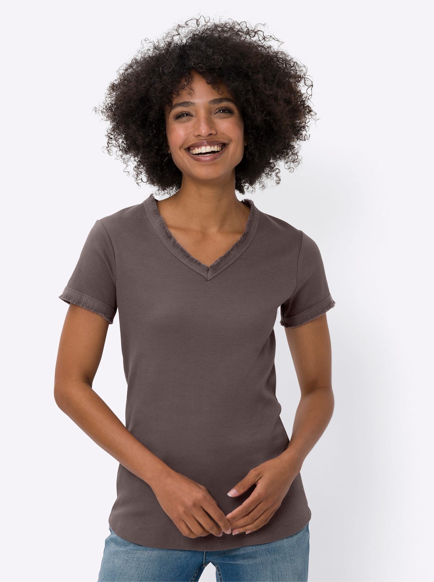 heine Shirt met V-hals Shirt (1-delig)