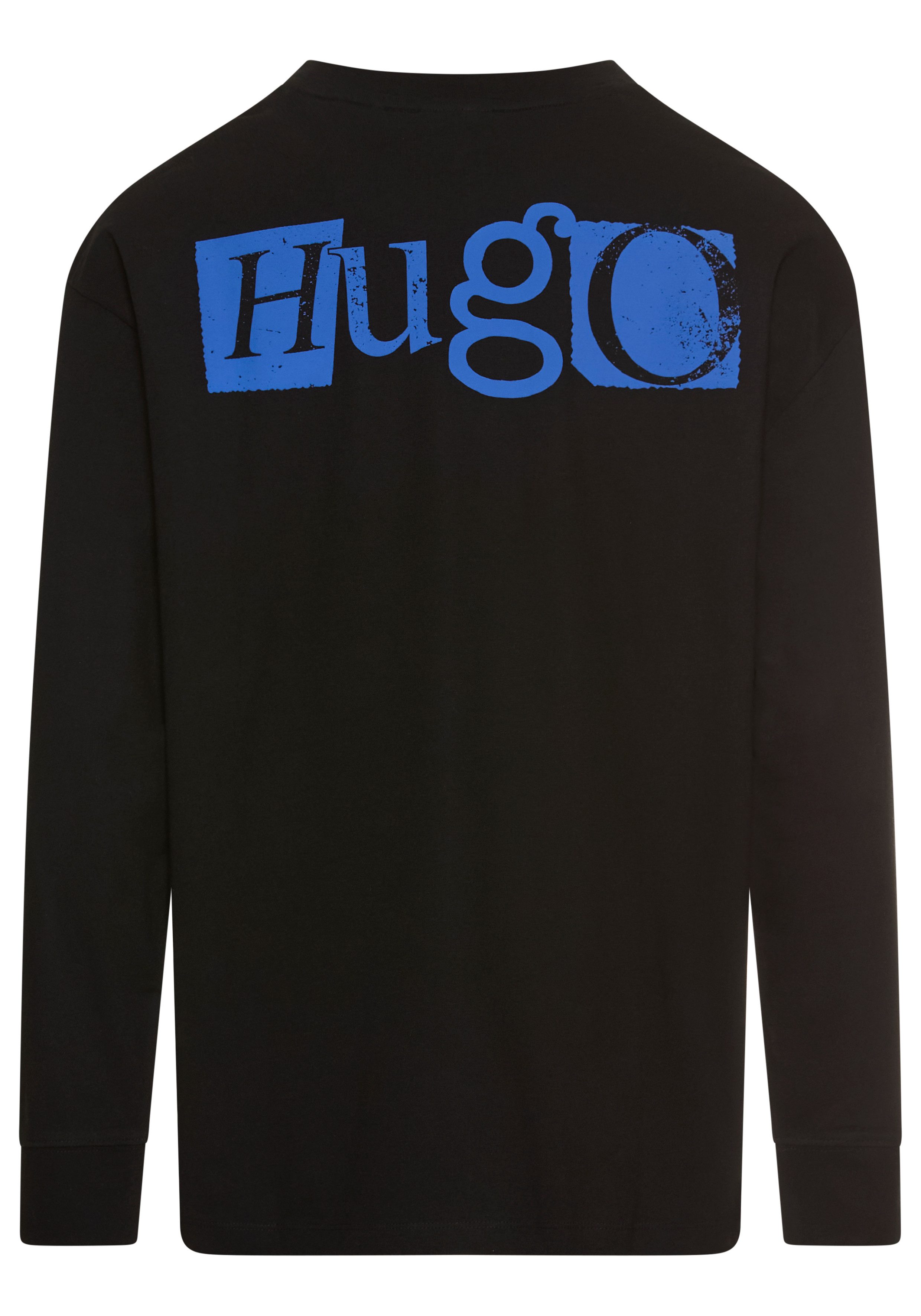 HUGO Blue Shirt met lange mouwen Nilcrew