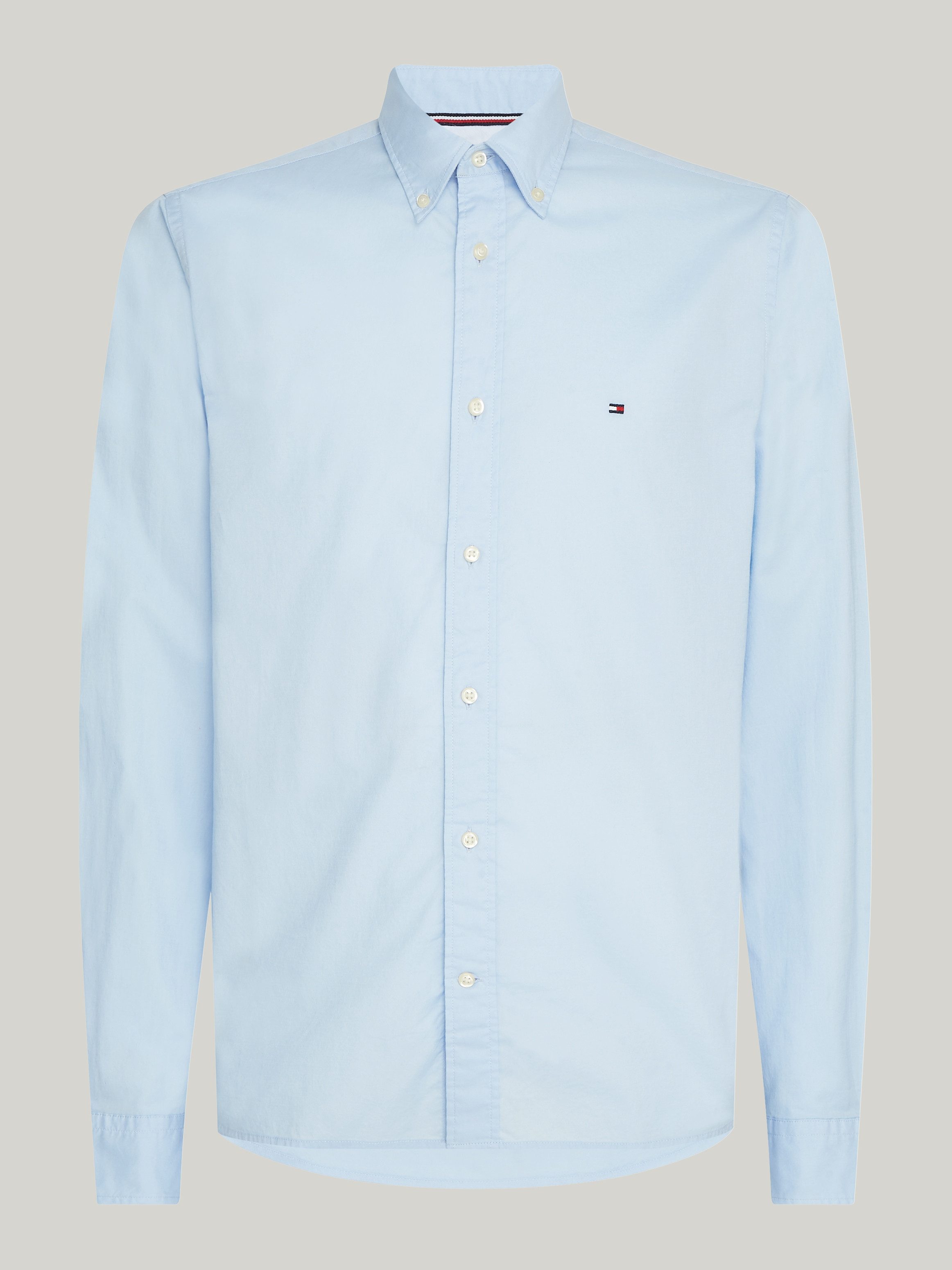 Tommy Hilfiger Overhemd met lange mouwen FLEX POPLIN RF SHIRT met labelschild binnenin de knoopsluiting (1-delig)