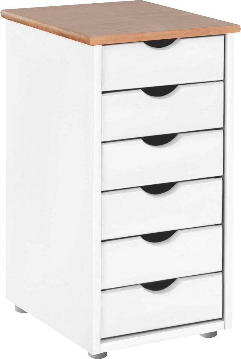 INOSIGN Kast Gava van massief grenenhout, met opbergmogelijkheden, breedte 39 cm