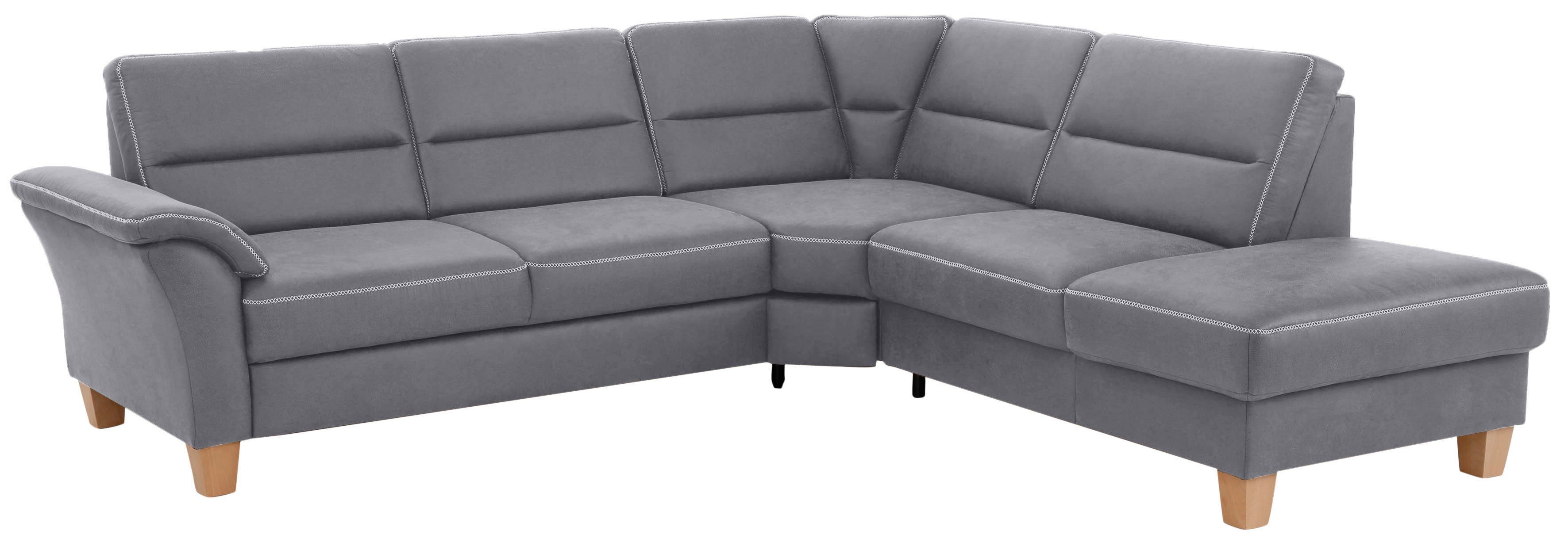 Home affaire Hoekbank Soleo L-model comfortabel door trapezehoek met relaxfunctie, ook met slaapfunctie