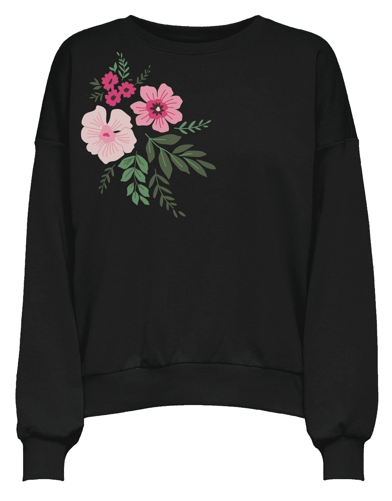 Only Sweatshirt ONLBROOKE L/S O-NECK FLOWER SWT