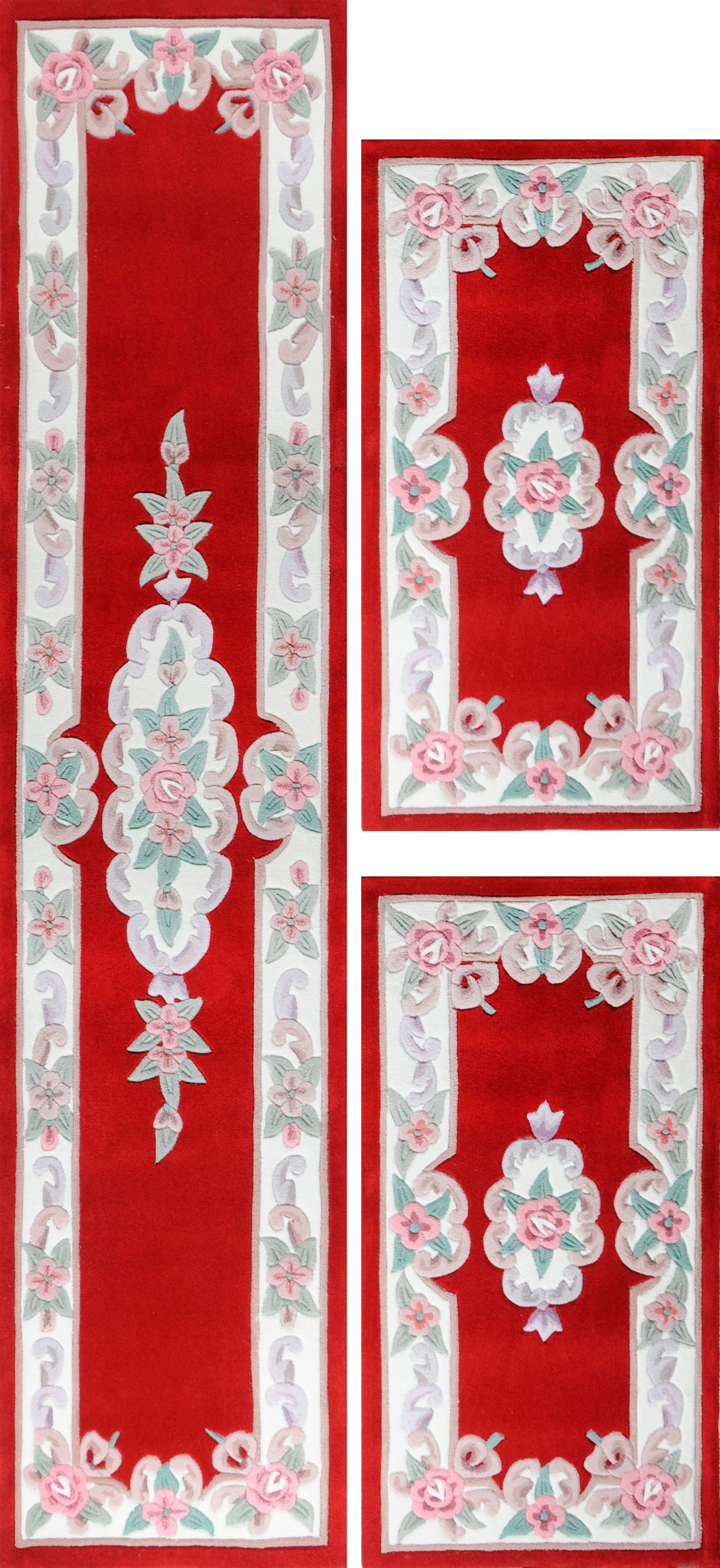 THEKO Set slaapkamerkleedjes Ming Slaapkamerkleed, loperset, uitstekend acrylgaren, gebloemd design