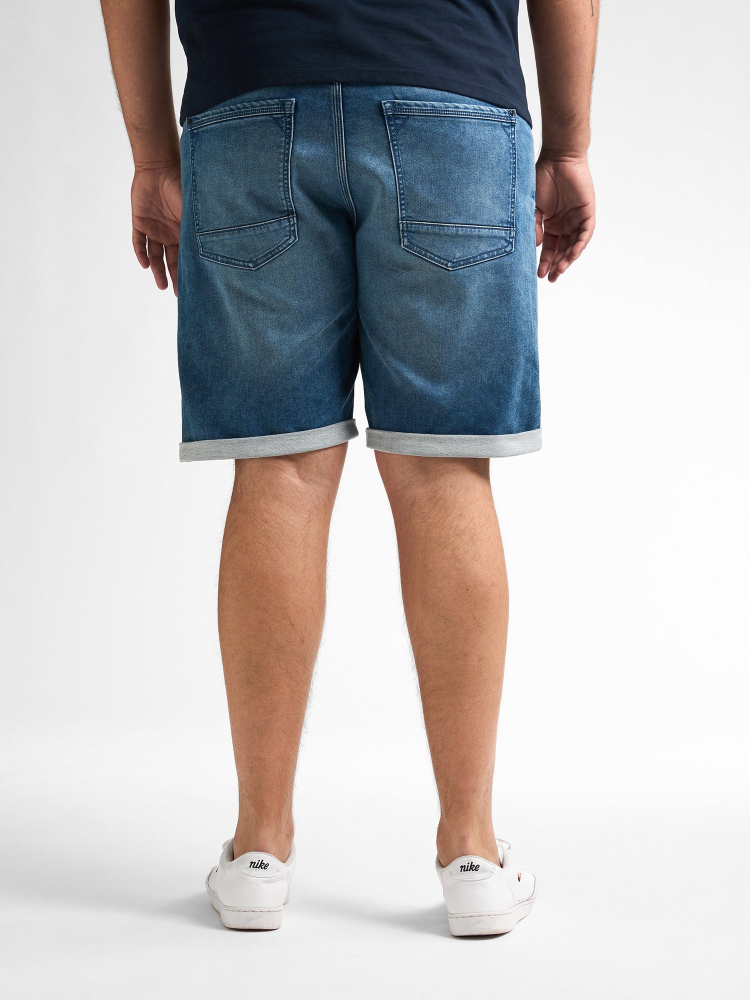 Petrol Industries Jeansshort met omslag