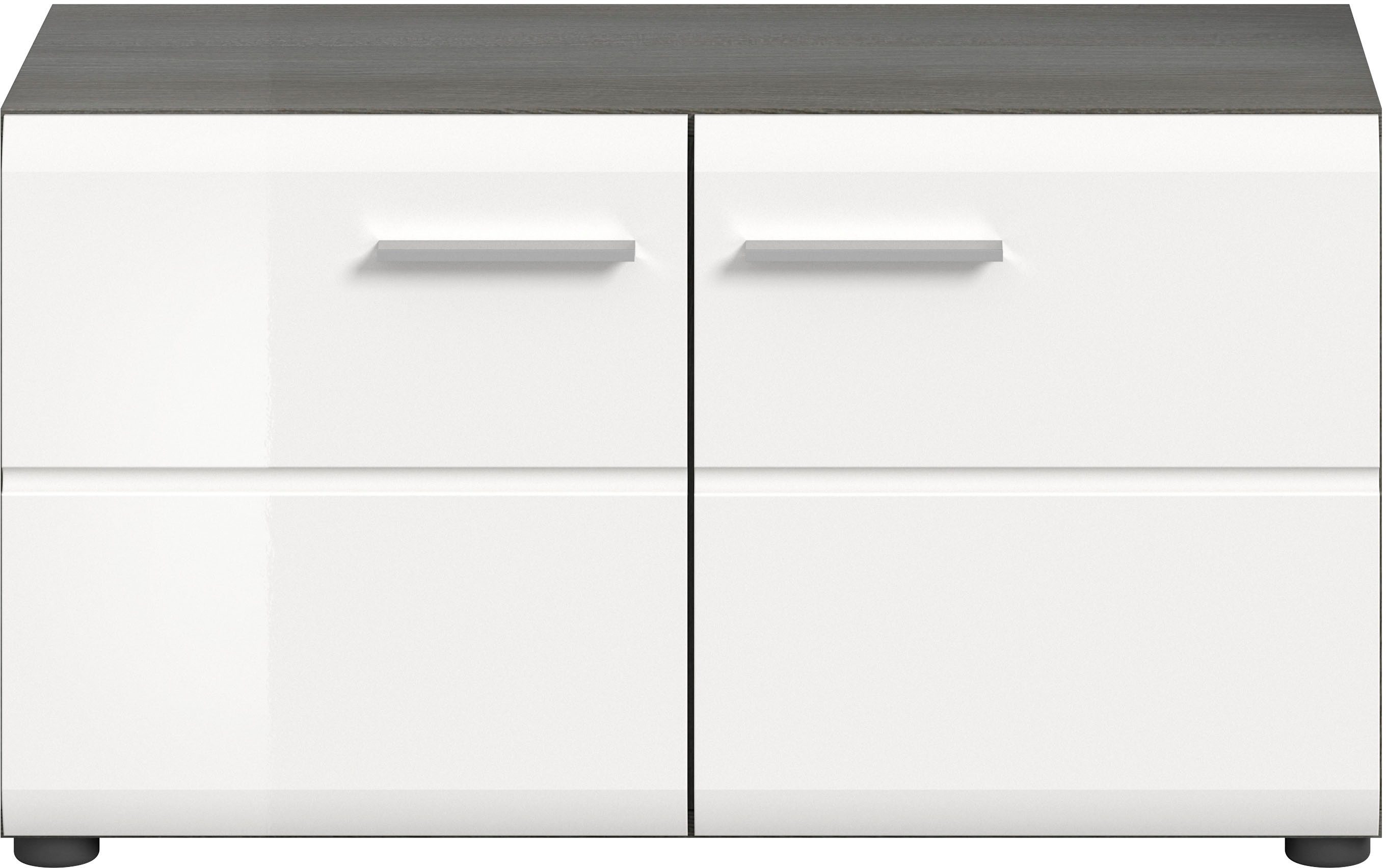 INOSIGN Zitbank Rumba, Breedte 80cm, Hoogglans Front, 2 deuren, 2 legplanken, 4 vakken