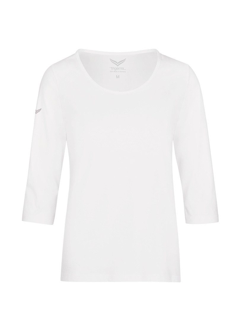 Trigema T-shirt TRIGEMA Shirt met 3/4-mouw van biokatoen (1-delig)