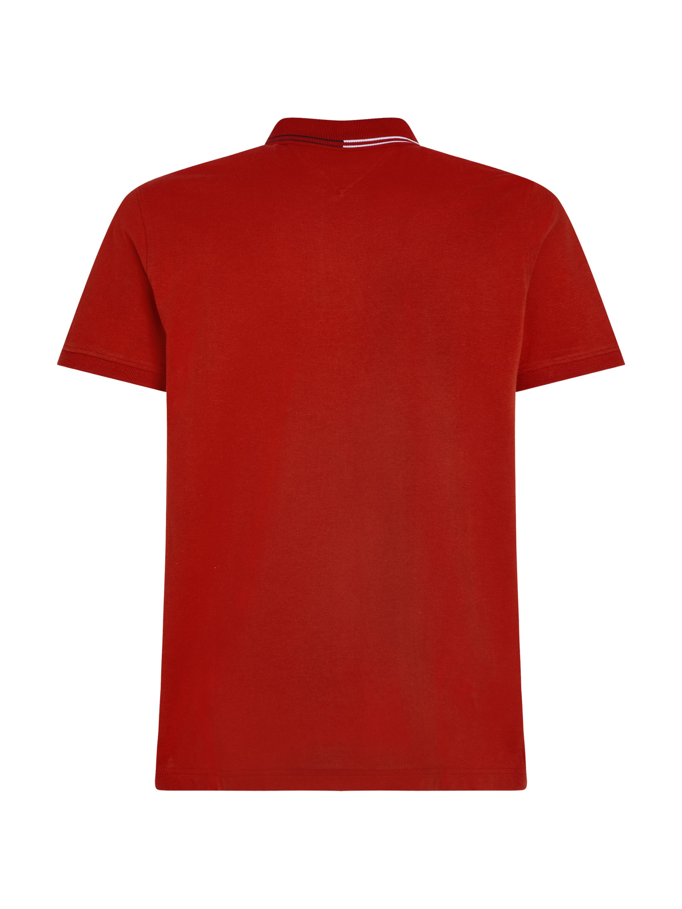 Tommy Hilfiger Poloshirt RWB ZIP PLACKET TIPPING REG POLO met contrasterende strepen aan de kraag